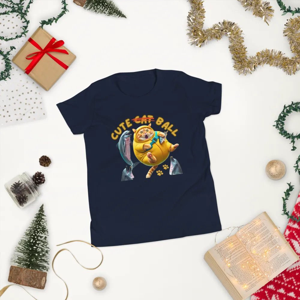 'Cute Not Cat But Ball' Youth T-Shirt 🙀🐬🏐 product image (148)