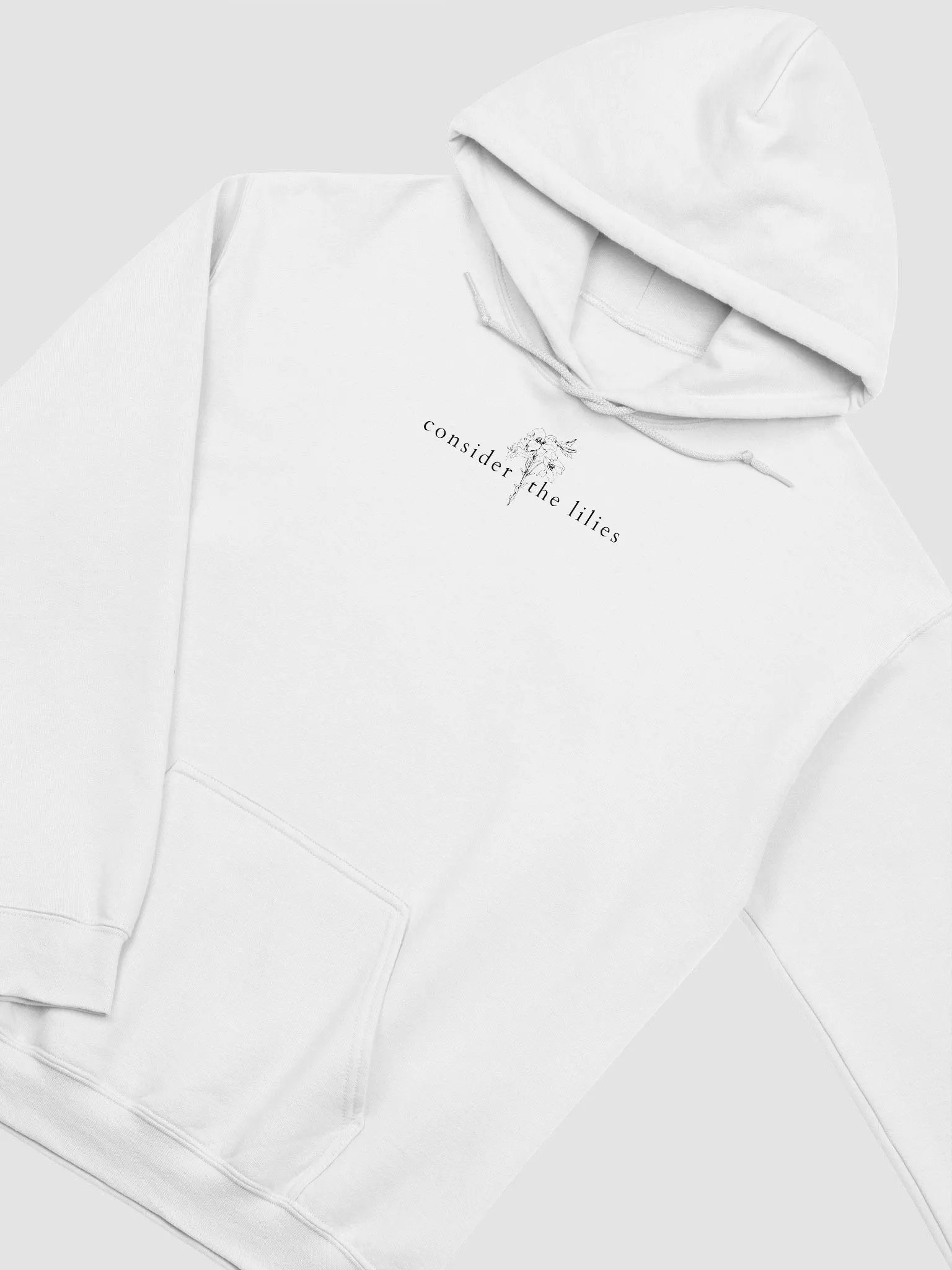 Consider the Lilies Black Print Hoodie product image (2)