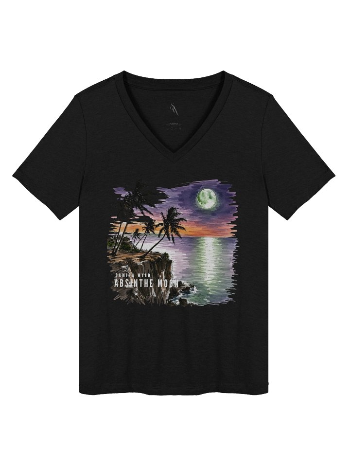 Absinthe Moon V Neck Tee Sketch Edition (Official Artist Merch) product image (2)