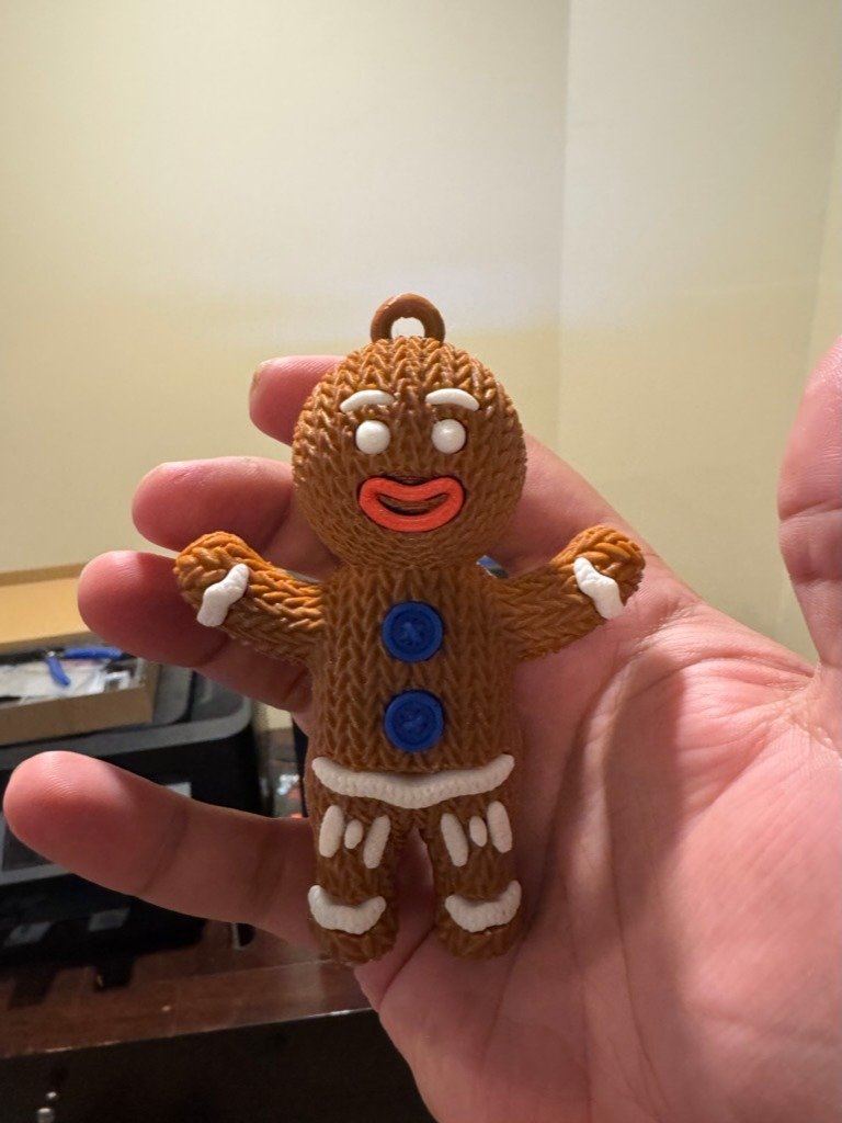 Gingerbread Man - Knitted Design 3D Print product image (3)