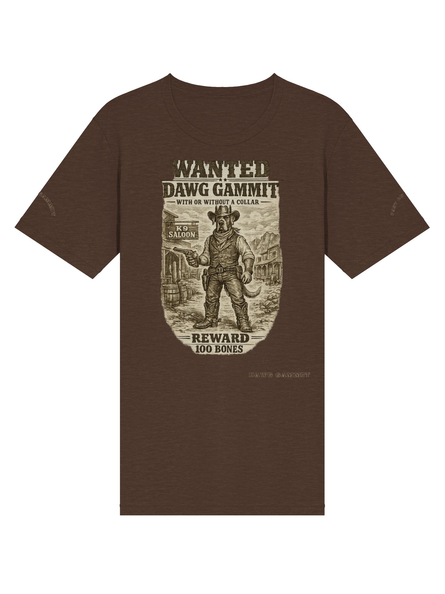 DAWG GAMMIT™ WANTED Great Dane Triblend T-Shirt product image (22)
