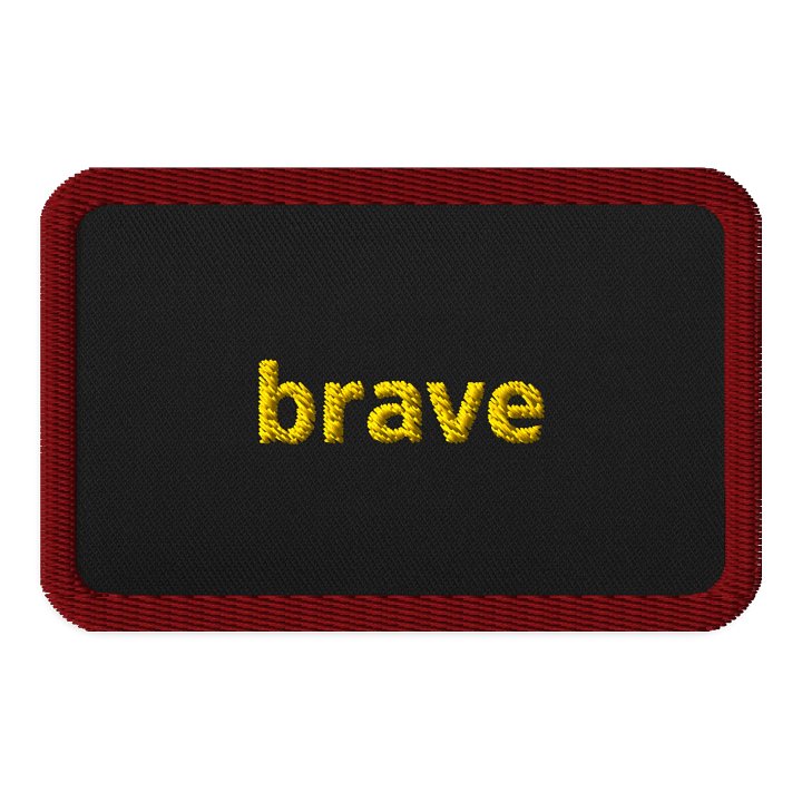 Brave Yellow Embroidered Patch product image (1)