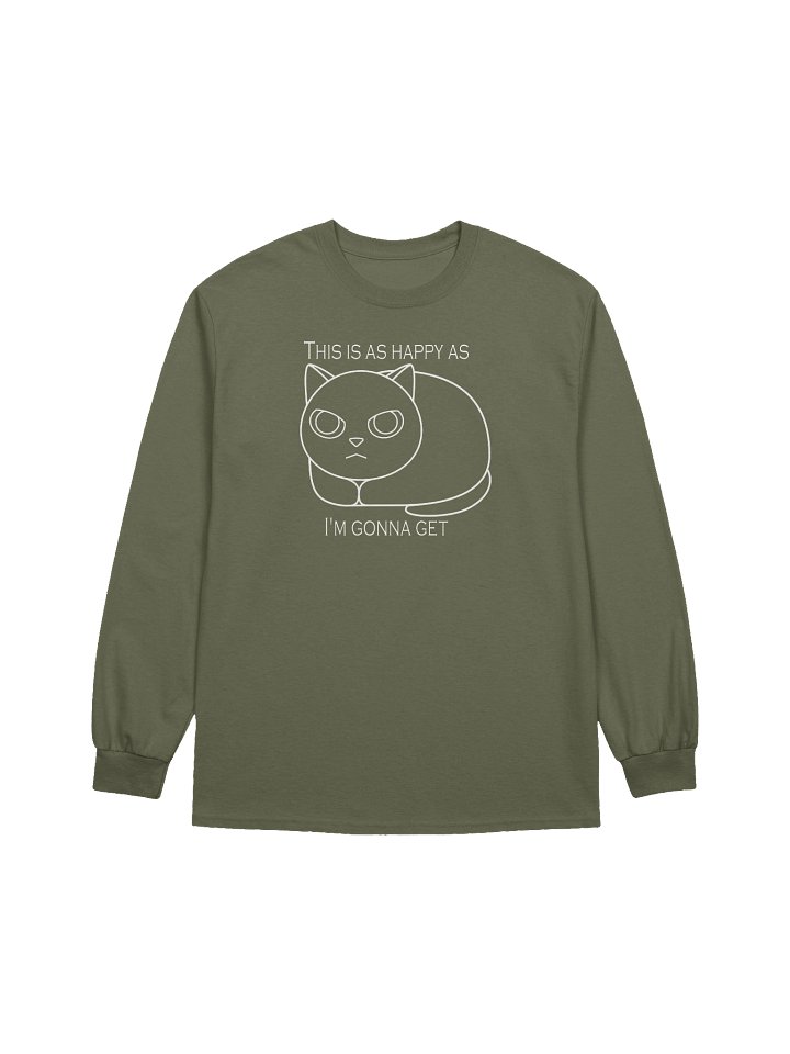 Happy Grumpy Cat - Unisex Adult Long Sleeve T-shirt product image (9)