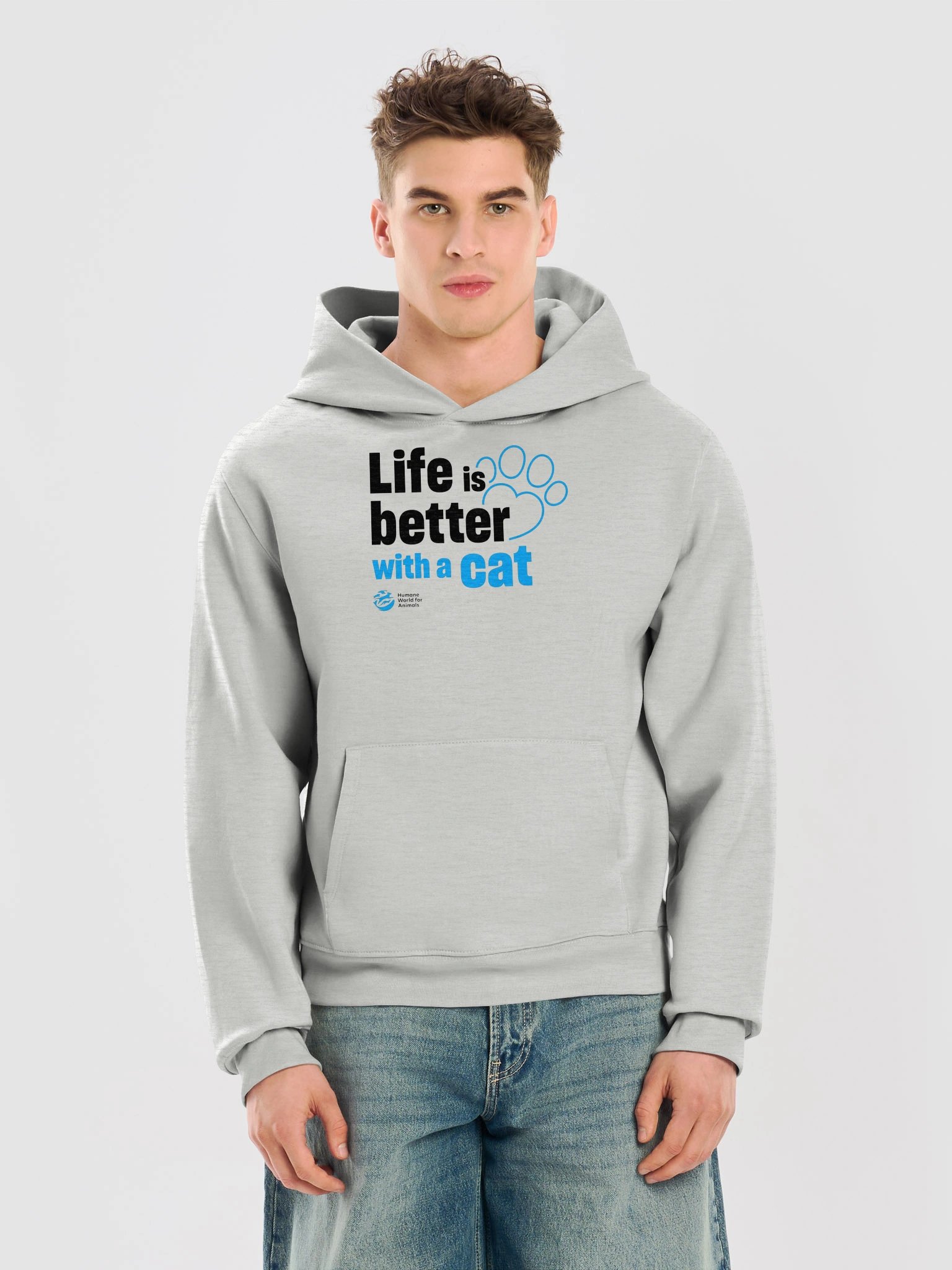 Life is better with a cat - Typographic - Hoodie product image (9)