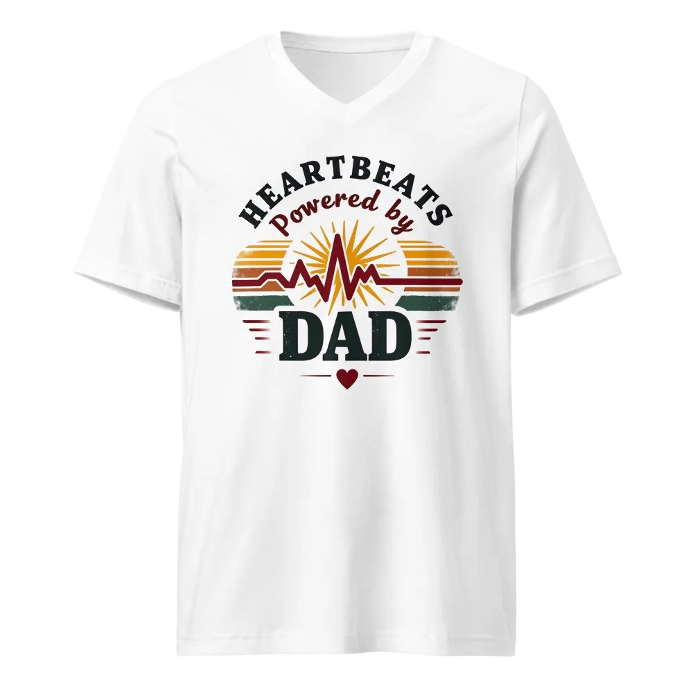 Dad's Heartbeat Sunset T-Shirt product image (1)
