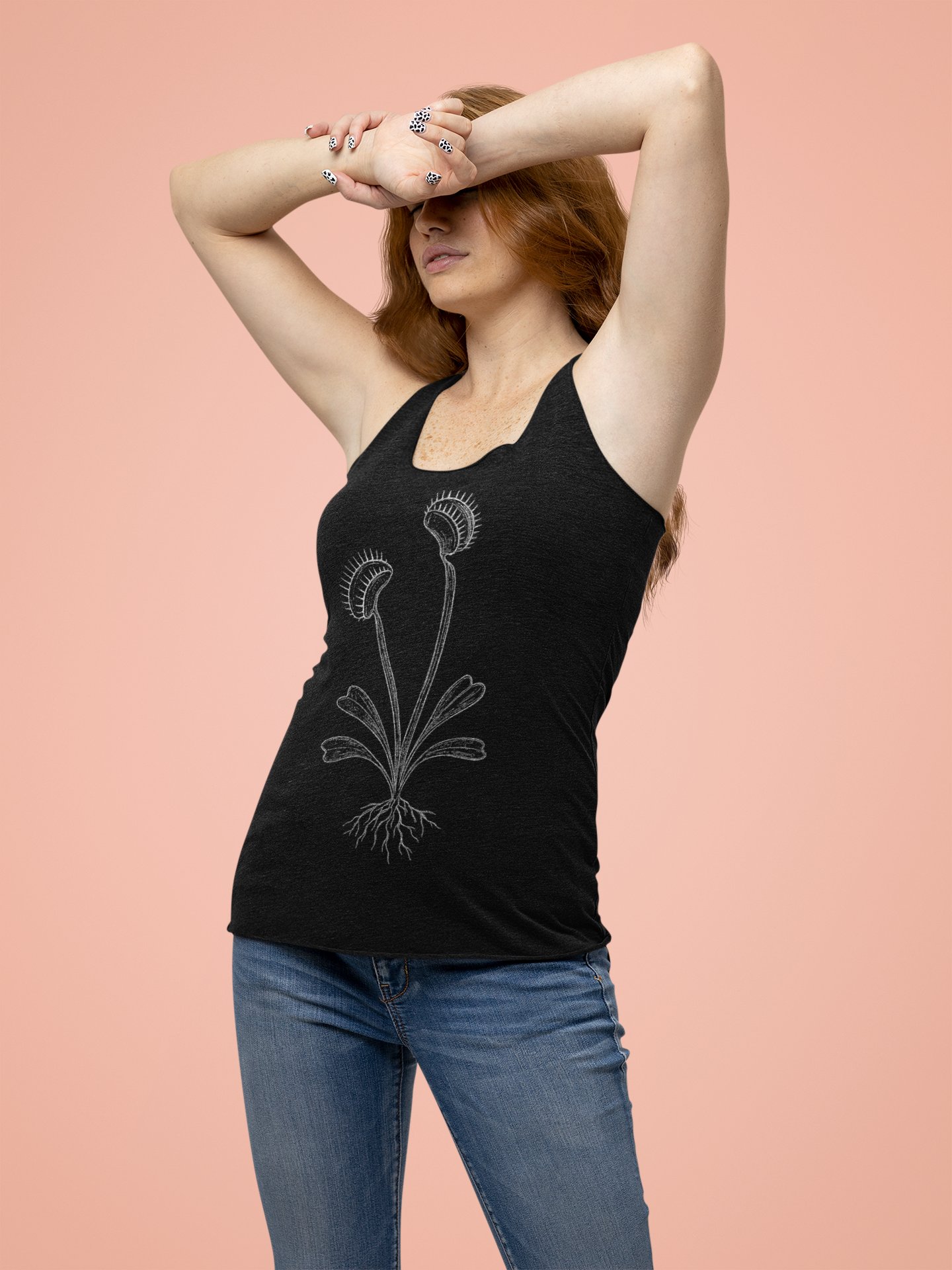 Venus Flytrap Schematics Racerback Tank product image (1)