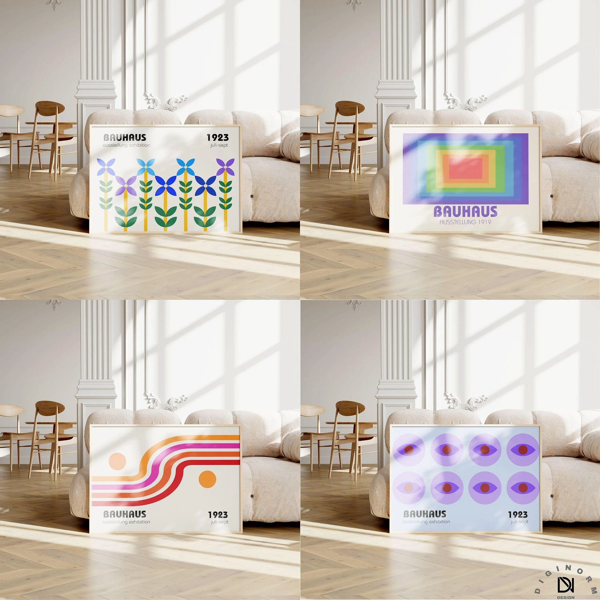 Bauhaus HORIZONTAL Art set of 500 premium printable wall art product image (8)