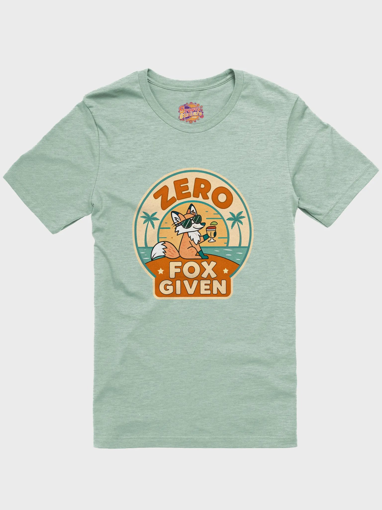 Sunset Vibes Fox Graphic T-Shirt product image (1)