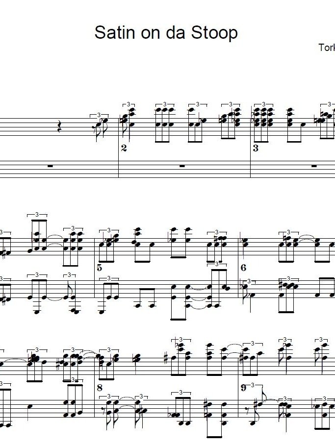 Satin' On Da Stoop - Piano sheet music product image (1)