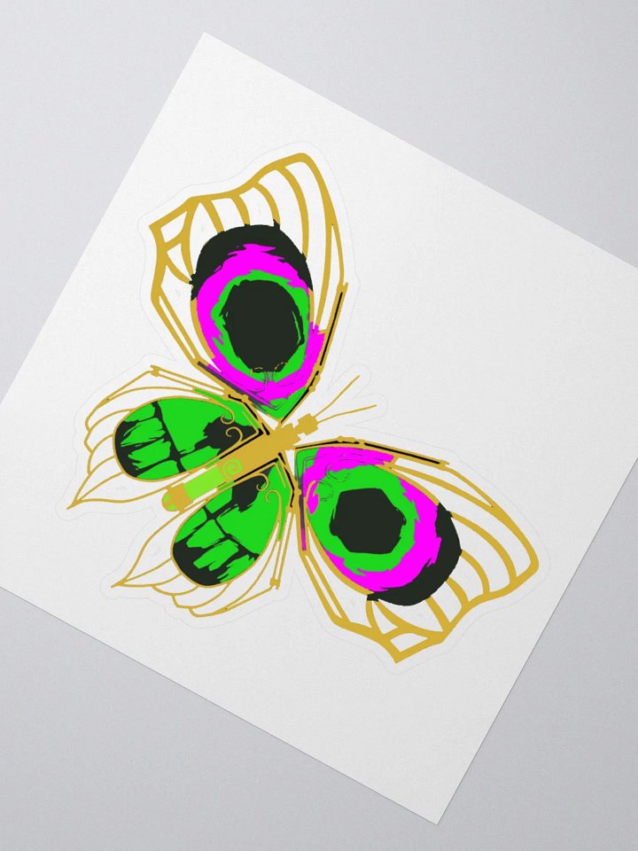 Arcane Jinx Butterfly Bomb Kiss-cut Sticker product image (2)