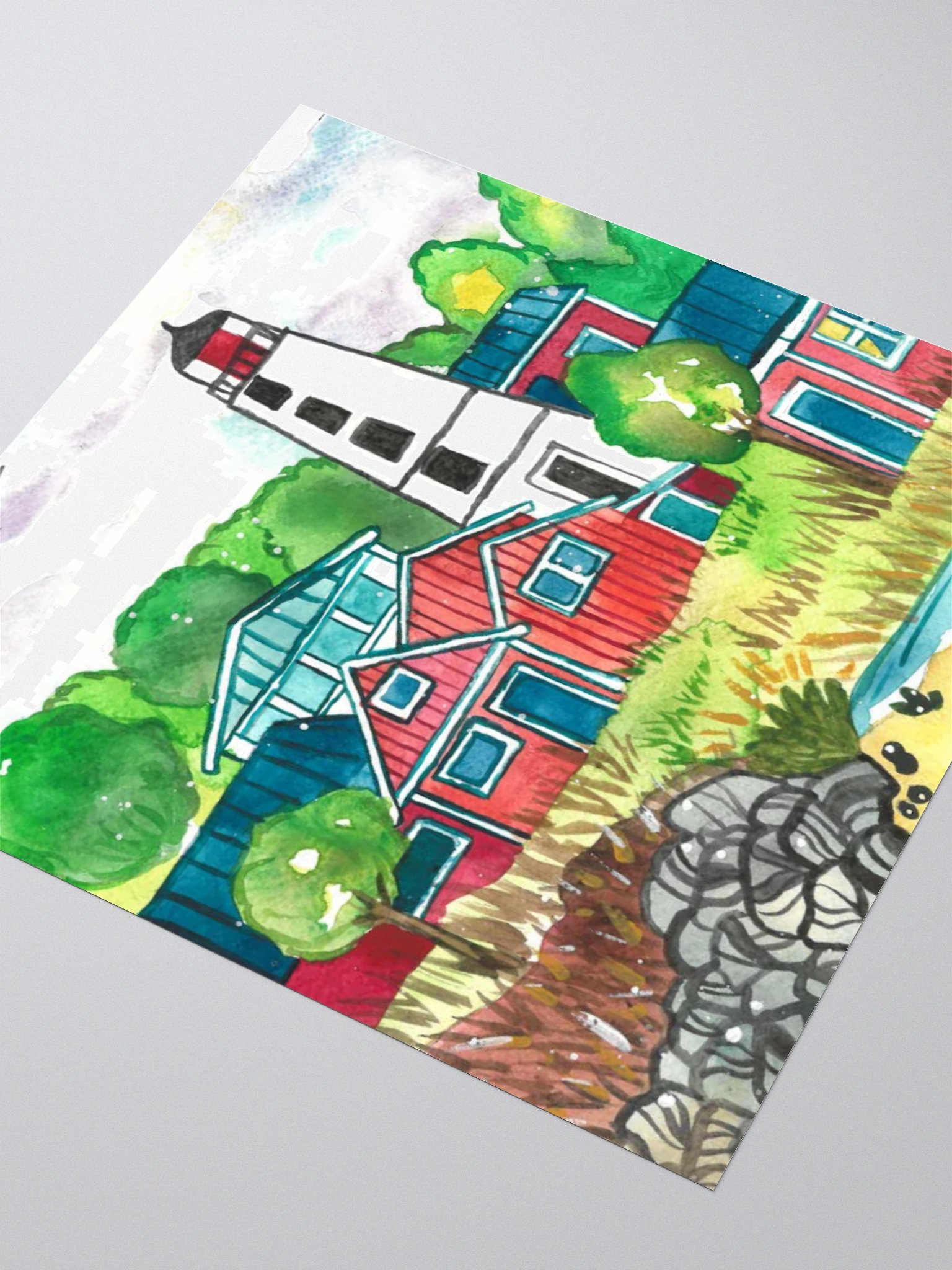 Fishing Village Sticker product image (7)