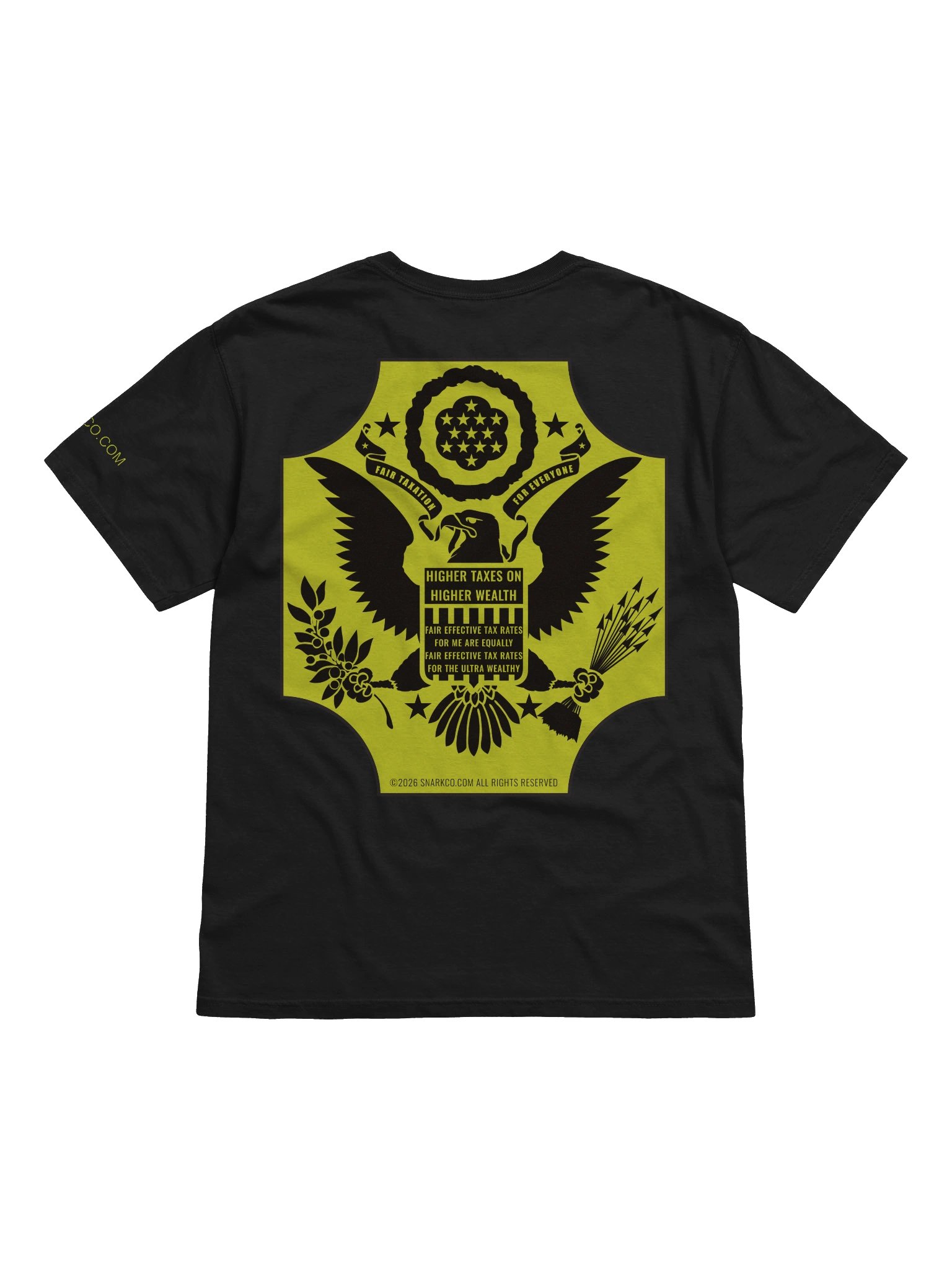(image on back) Fair Taxation for Everyone high quality T-shirt product image (2)