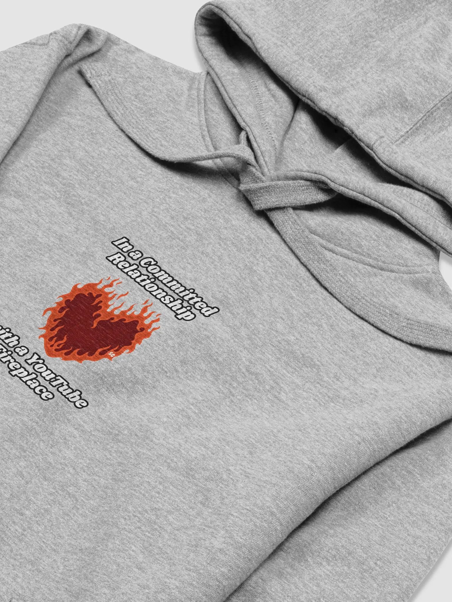 Flaming Heart - In a Committed Relationship with a YouTube Fireplace | Hoodie product image (2)