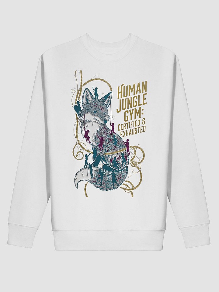 Human Jungle Gym Fox Pullover | Certified & Exhausted Funny Mom Gift product image (2)