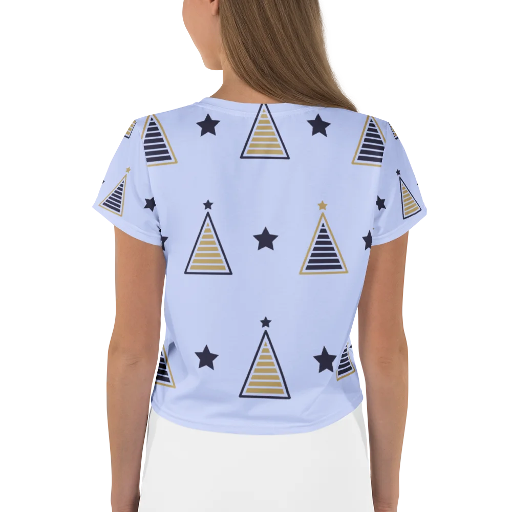 Celestial Stars All-Over Print Crop Tee product image (2)