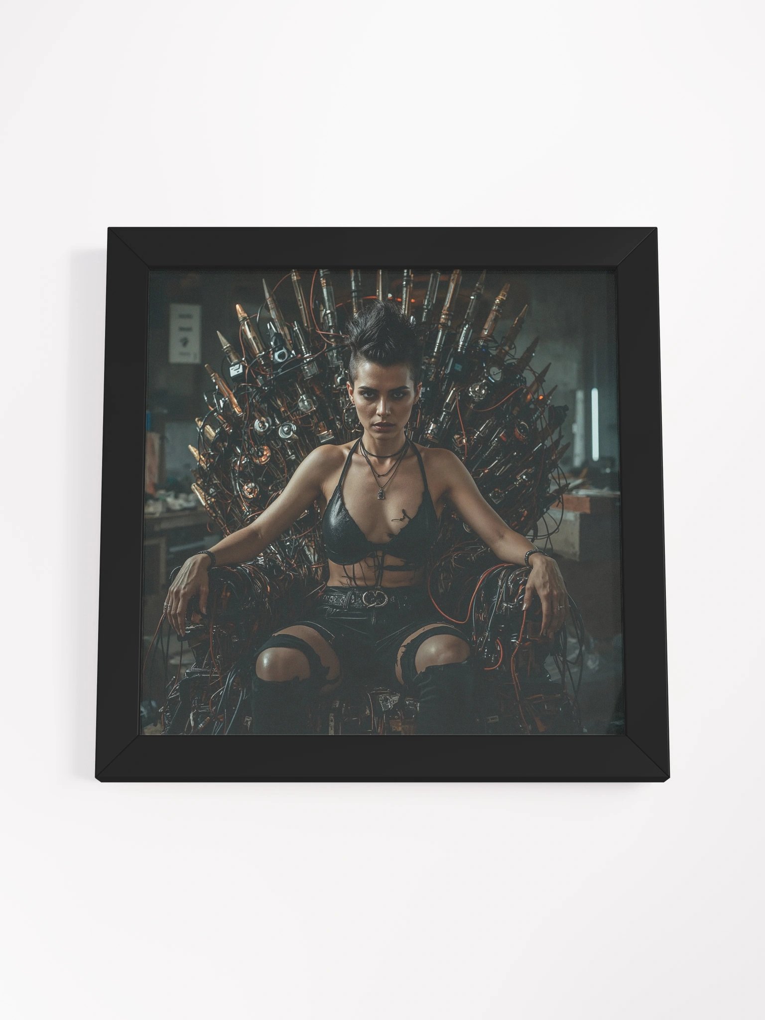 Wired Throne Framed Print product image (16)