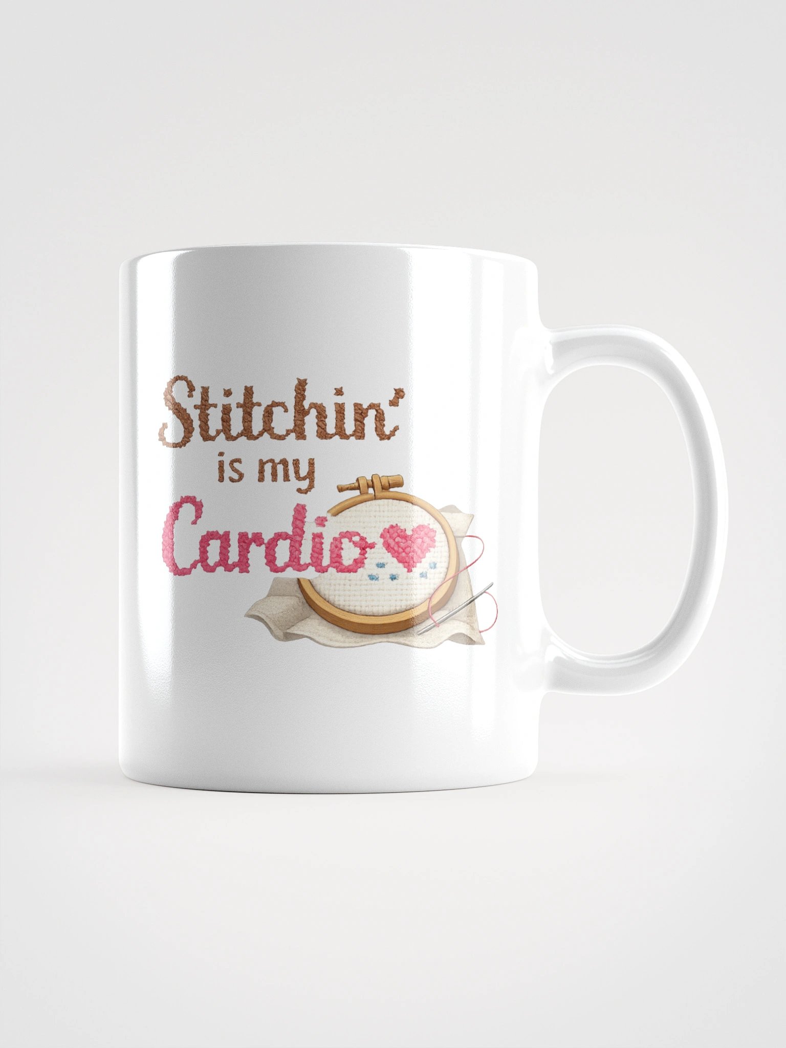 Stitchin is my Cardio Mug product image (4)