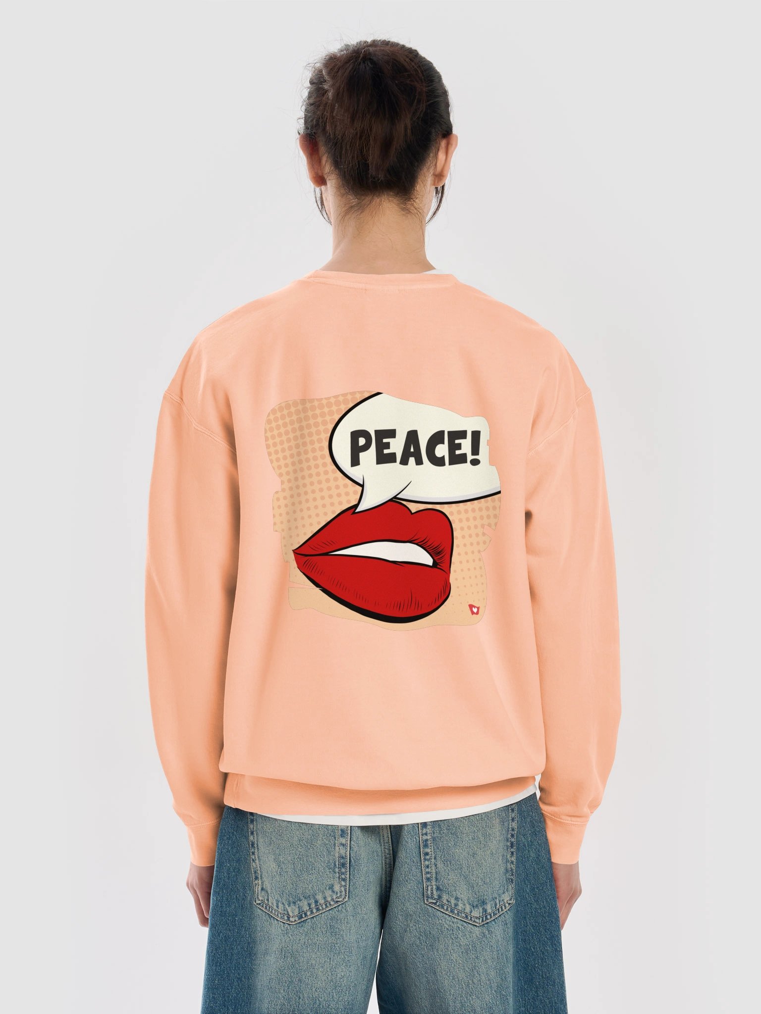 Premium Unisex Sweatshirt, PEACE. Vintage Style product image (1)