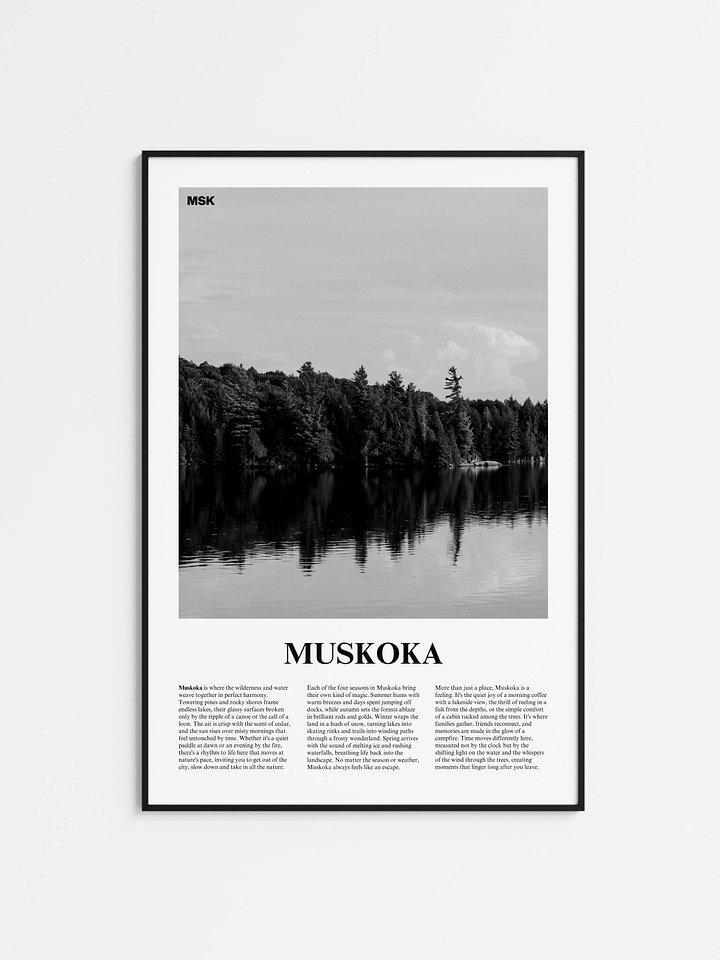 Muskoka 01 Newspaper Poster product image (1)