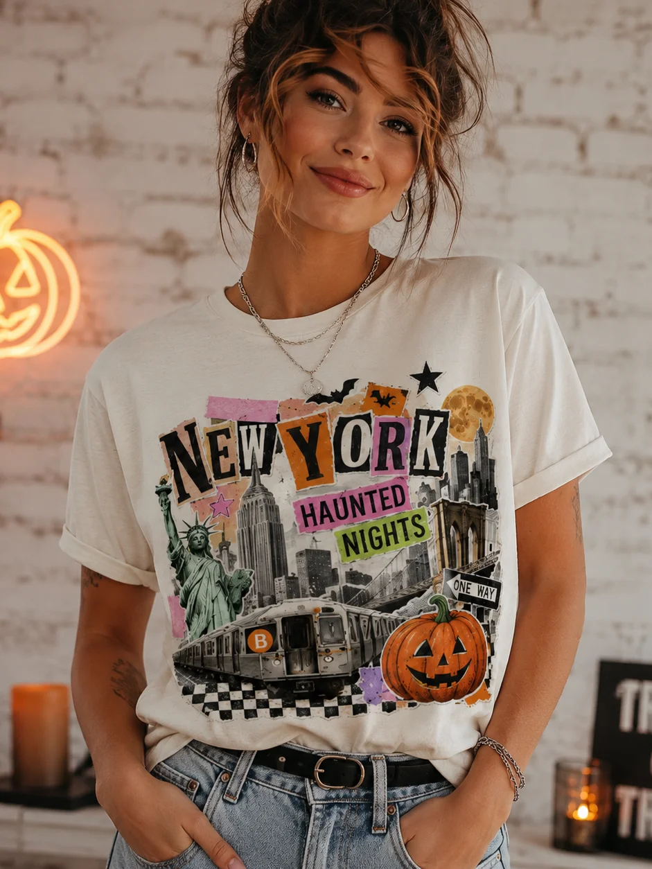 New York Haunted Nights Halloween T-Shirt product image (1)