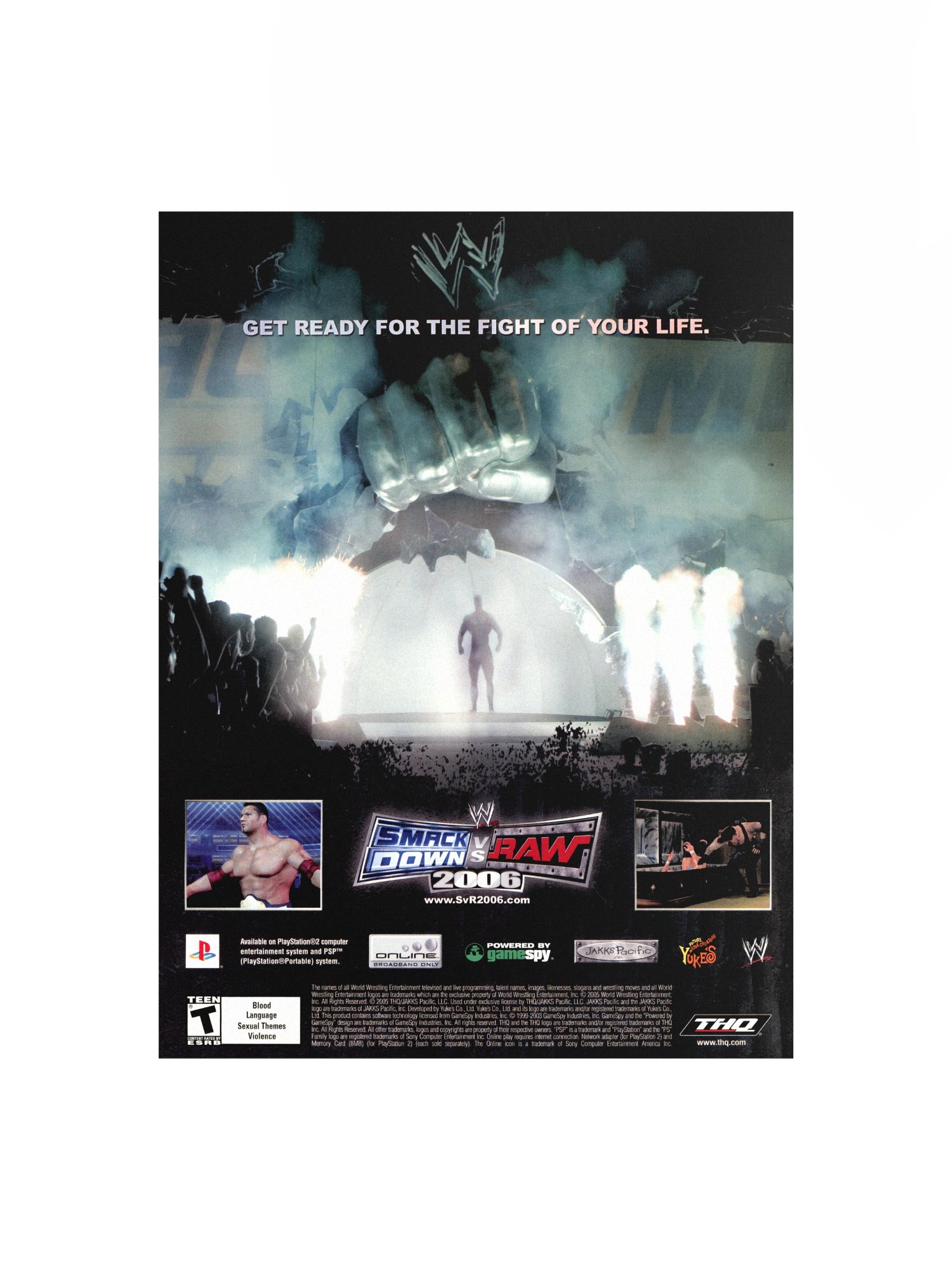 SmackDown! VS Raw 2006 - Promotional Poster/Flyer product image (1)