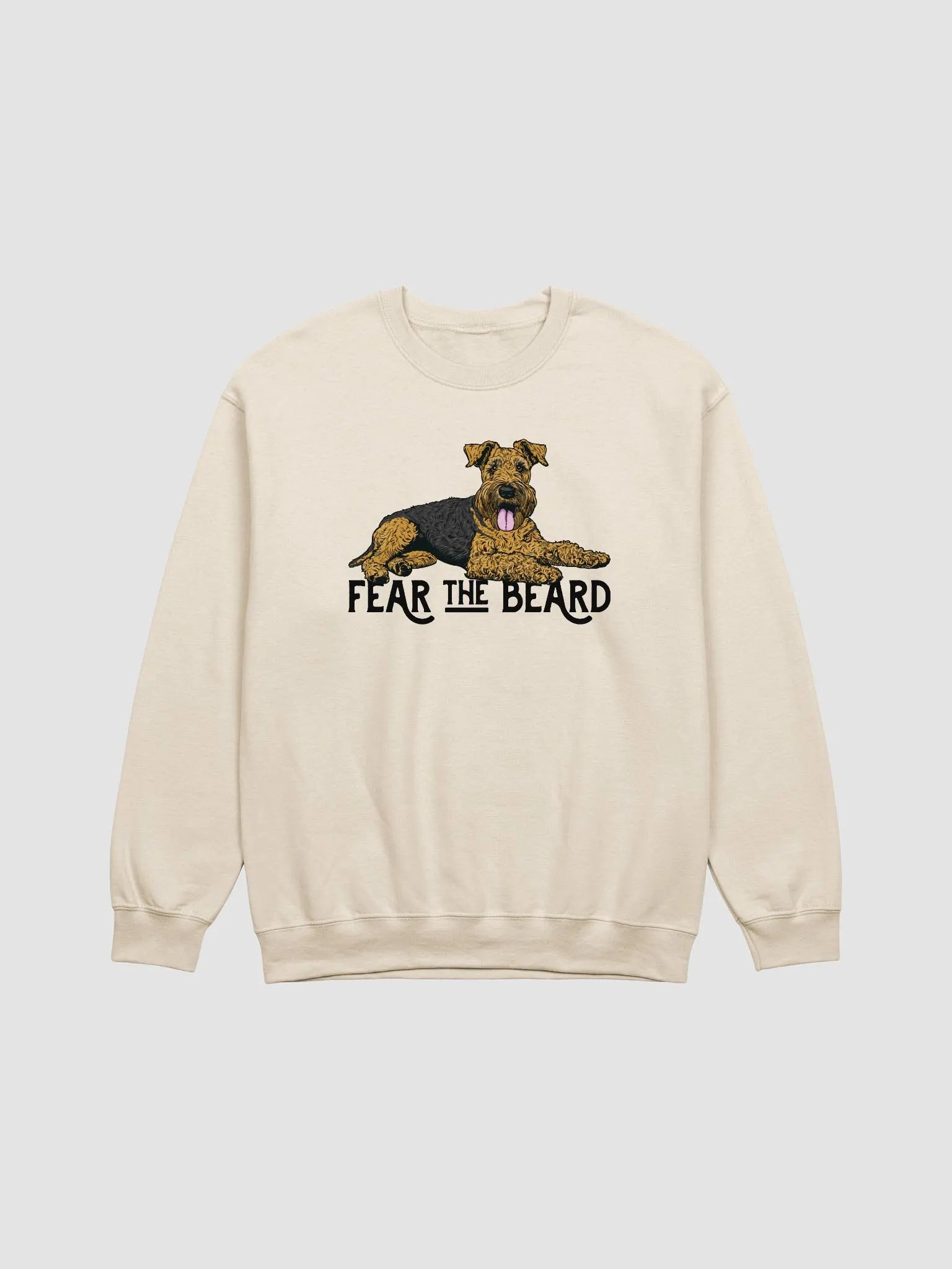 Fear the Beard Sweatshirt of an Airedale Terrier | Funny Shirt for Airedale Terrier Paw-rents product image (1)