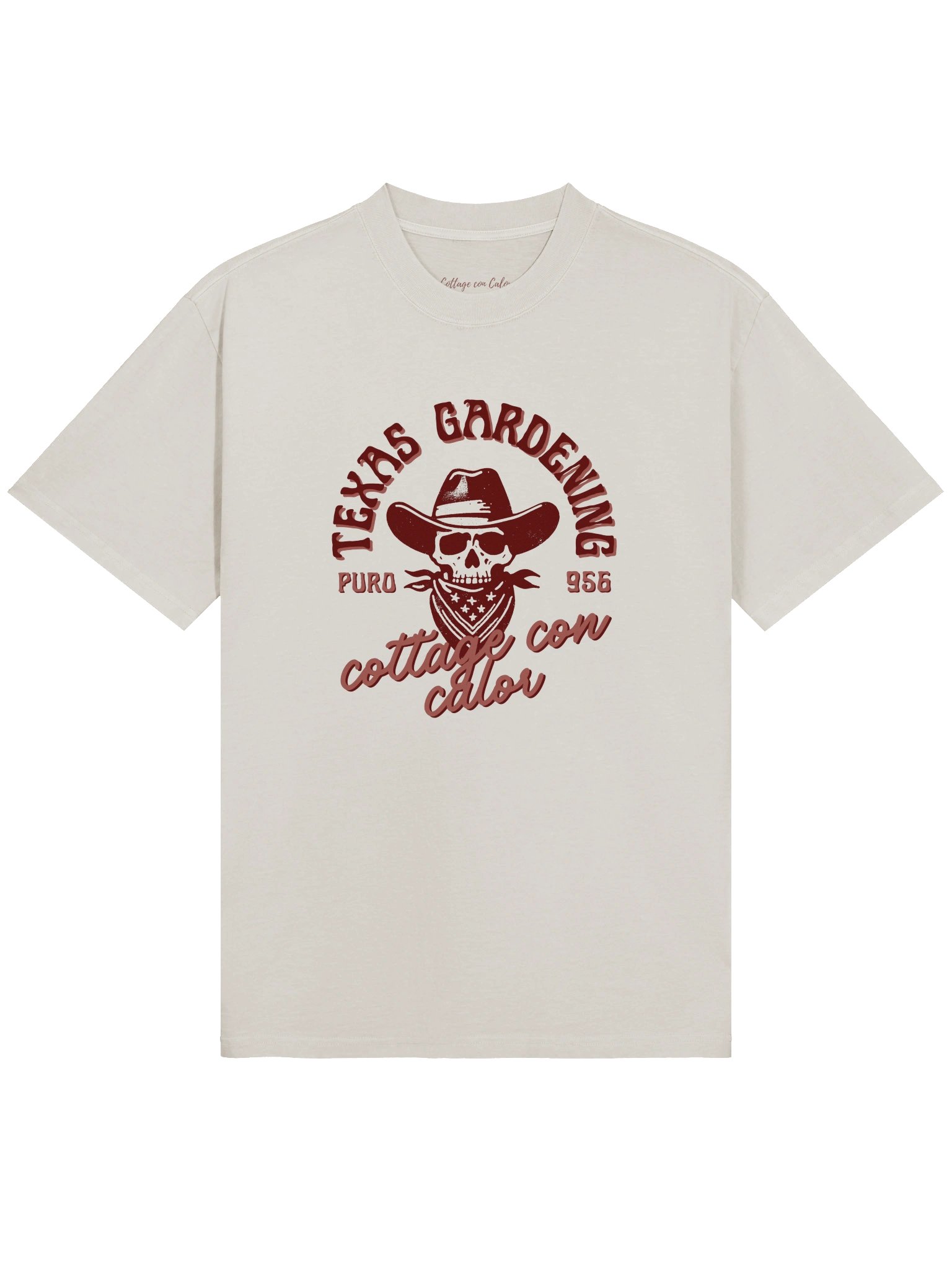 Cowboy Cottage Oversized Tee - Terracotta Bone product image (1)