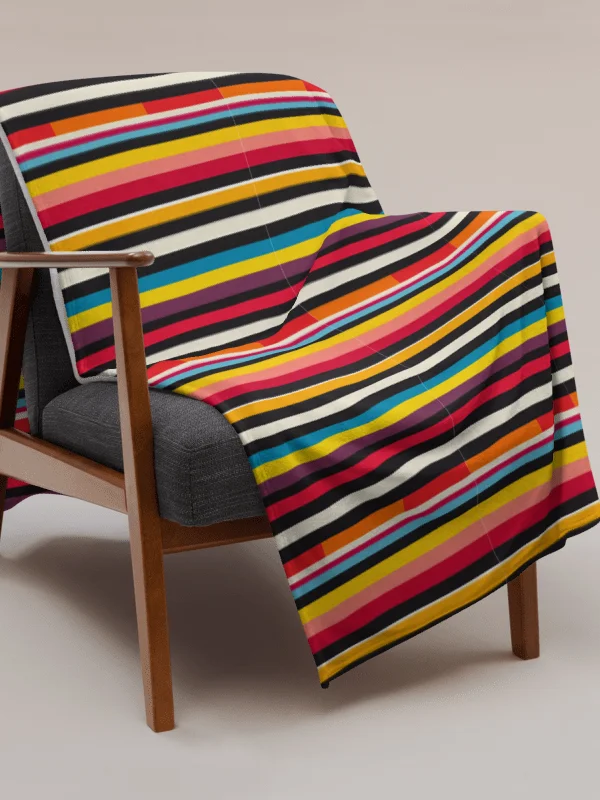 Stripes of Autism Blanket product image (5)