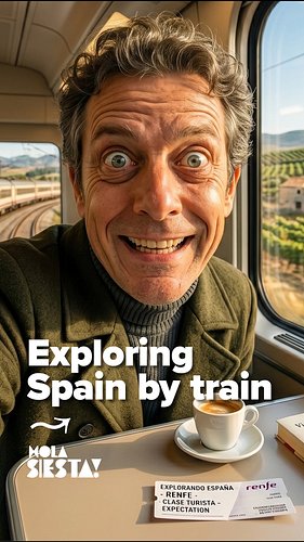 Exploring Spain by train sounds like a dream. Scenic views, a warm coffee, and rolling hills.

Until you get to the station a...