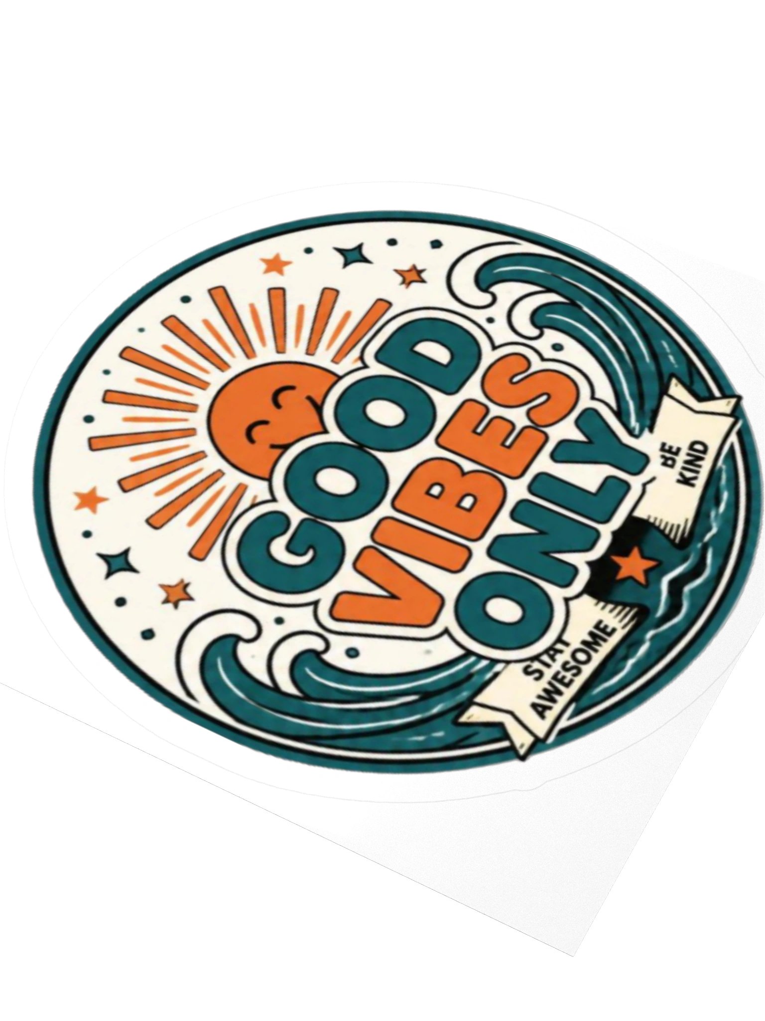 "Good Vibes Only" Kiss Cut Sticker product image (3)