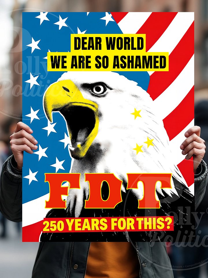 Dear World We Are So Ashamed Protest Sign product image (1)