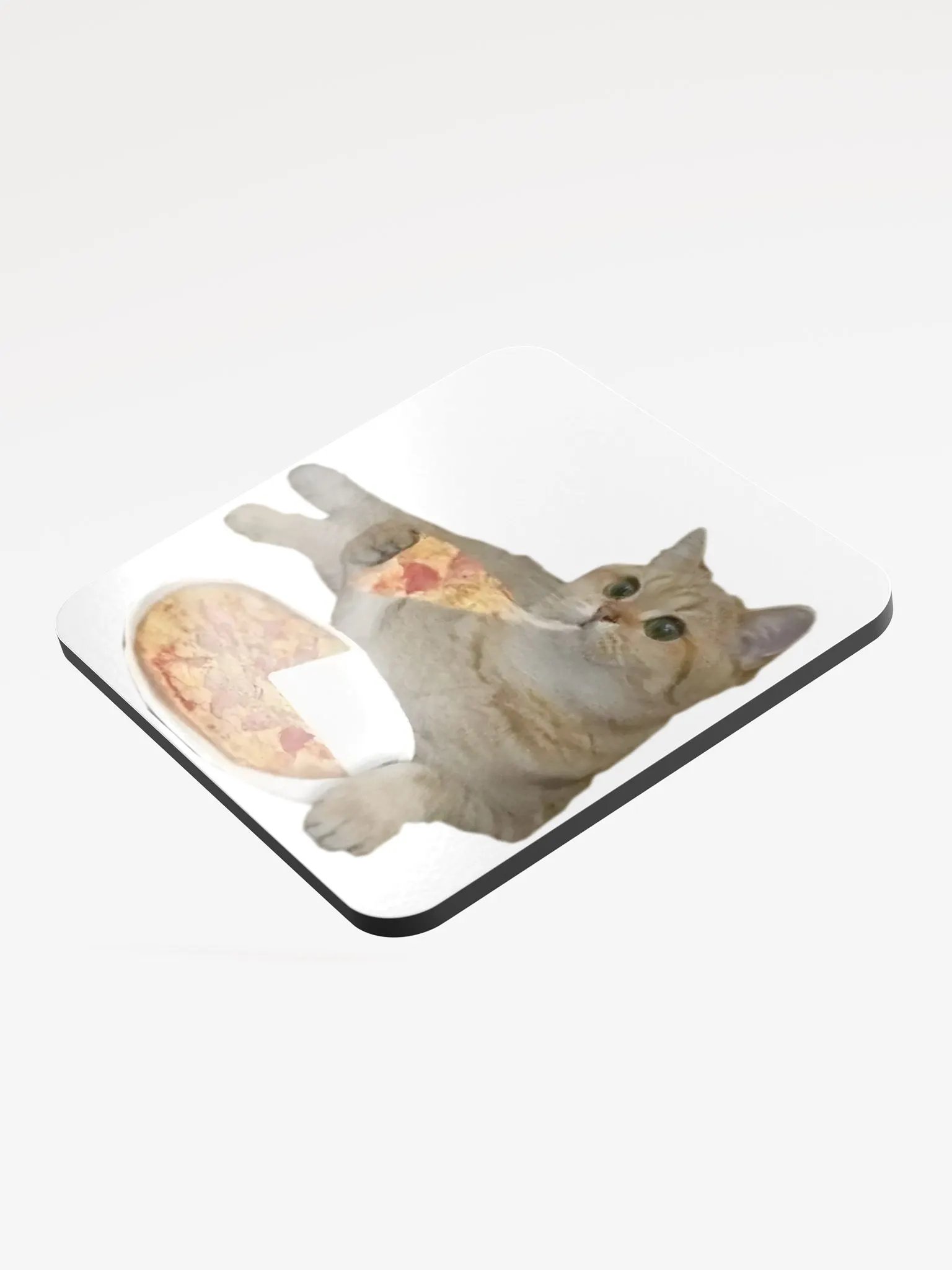 Glossed Cork Coaster: Meme Cats product image (3)