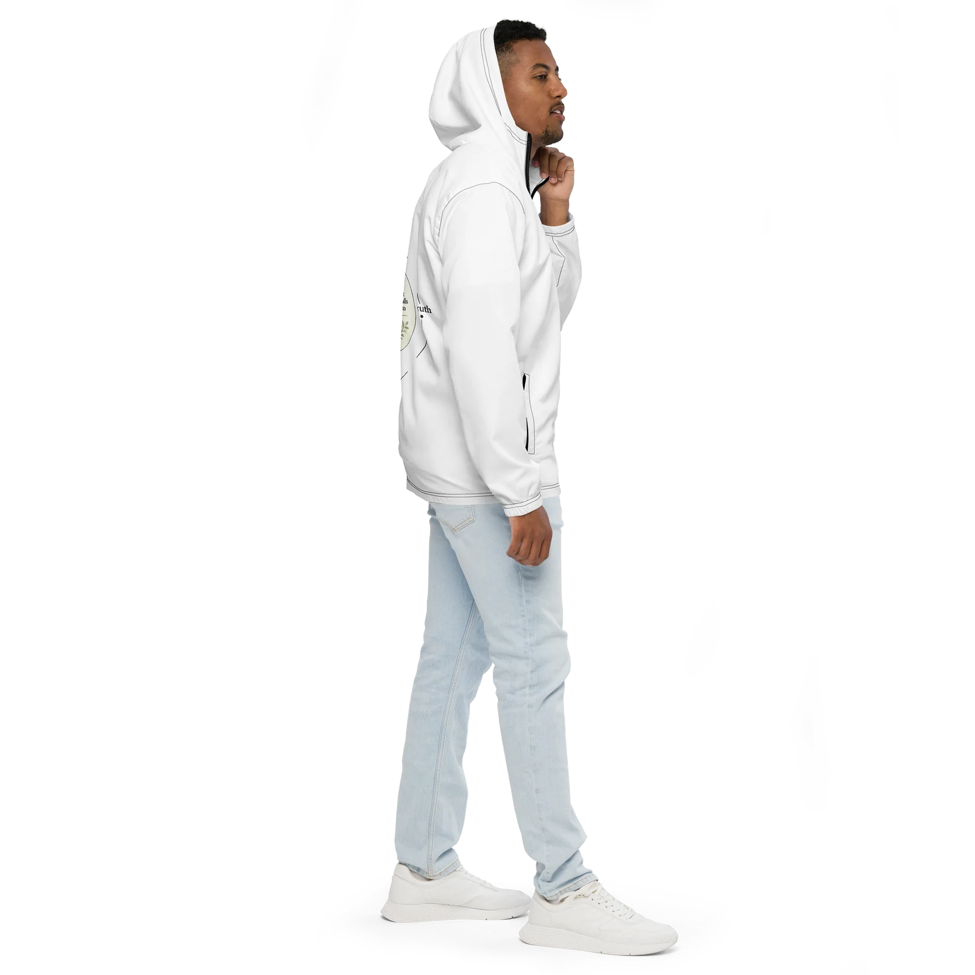 White Faith Windbreaker - unisex product image (5)