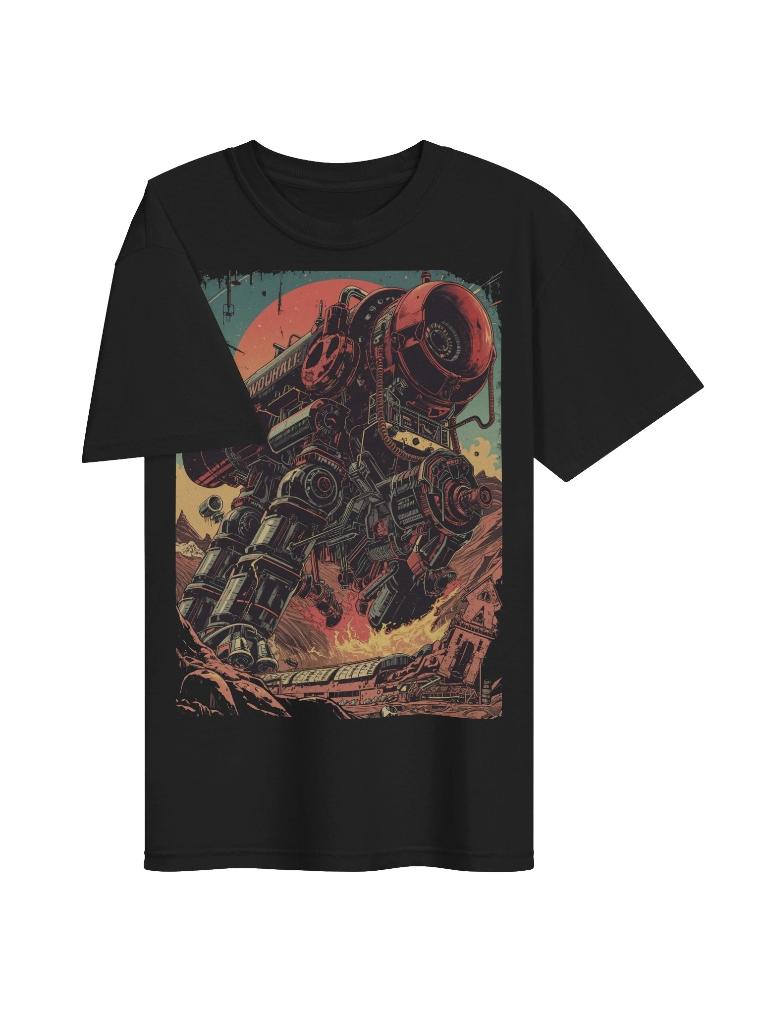 Retro Mech Desert Clash Heavyweight T-Shirt product image (6)