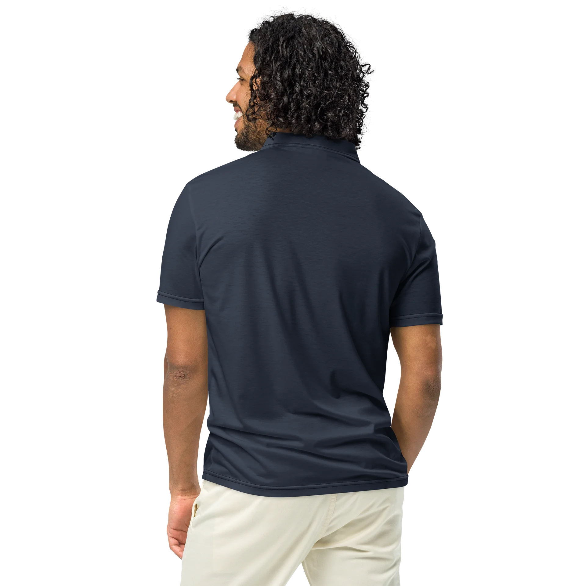 Navy Minimal Slim Fit Polo product image (5)
