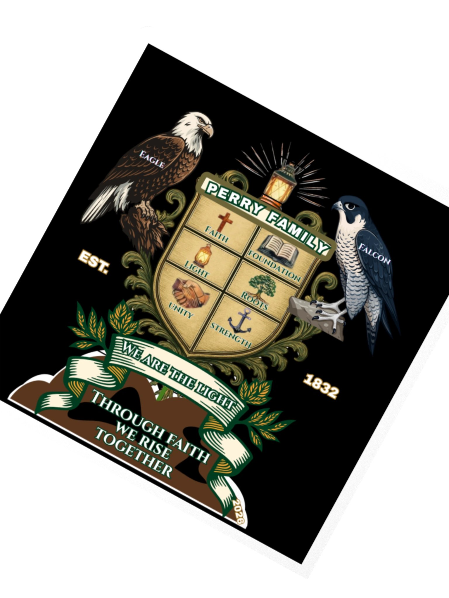 Perry Family Crest Reunion 2026 Stickers – Legacy Edition product image (2)