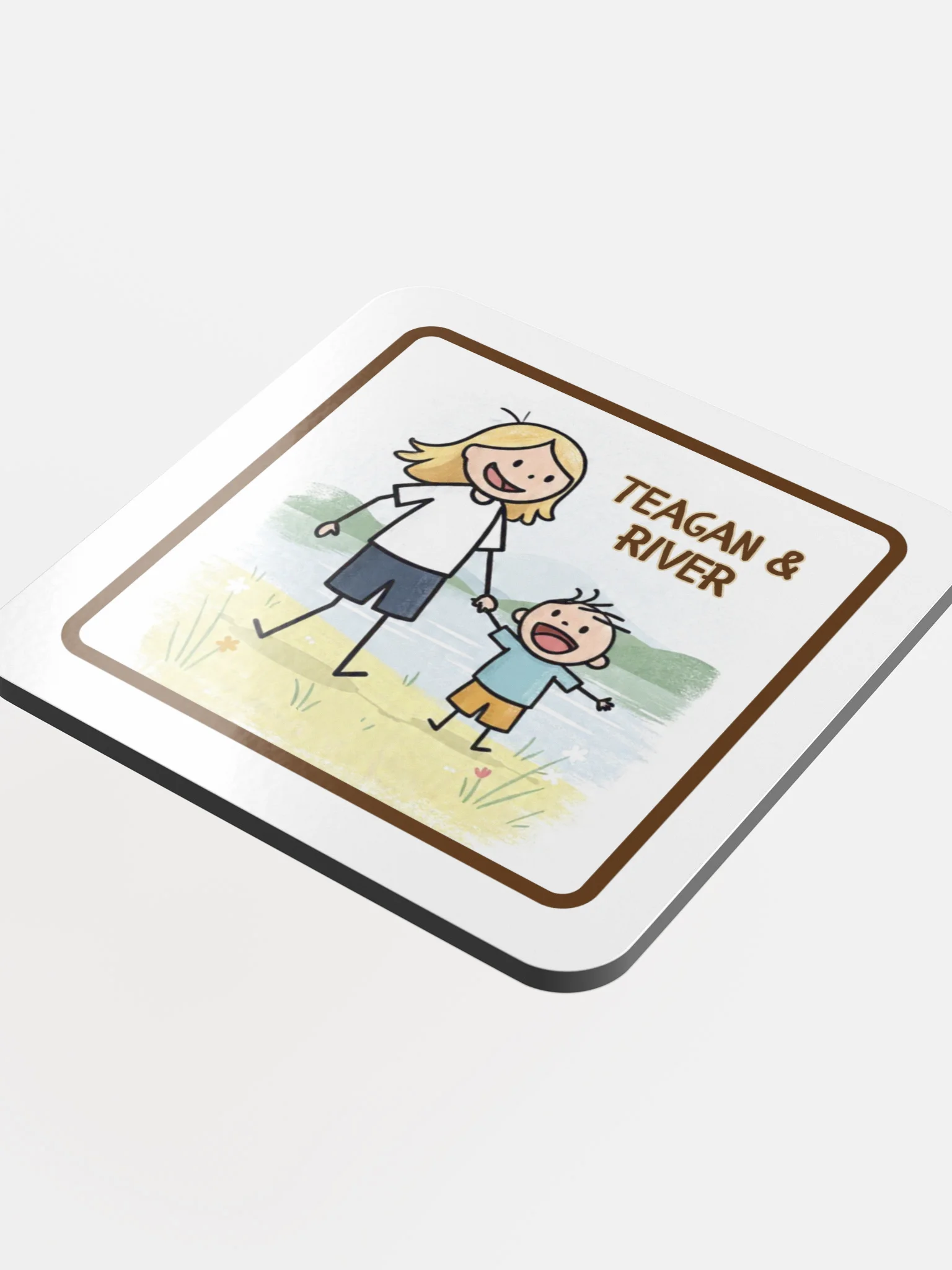 Teagan & River Personalized Cork Coaster product image (4)