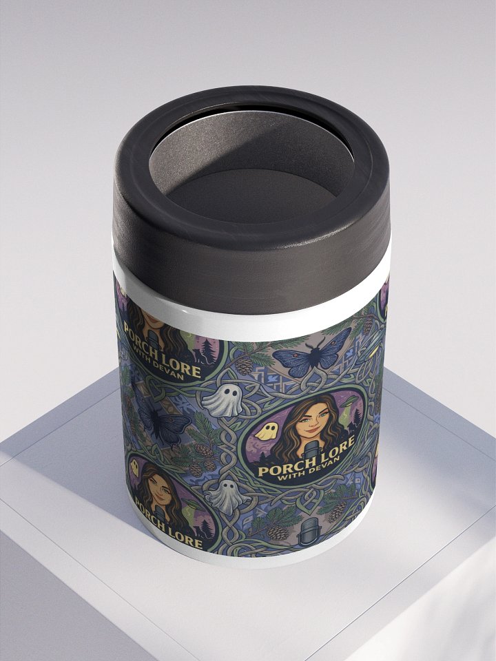 PORCH LORE DEVAN PERIWINKLE MOTH STAINLESS STEEL KOOZIE product image (2)