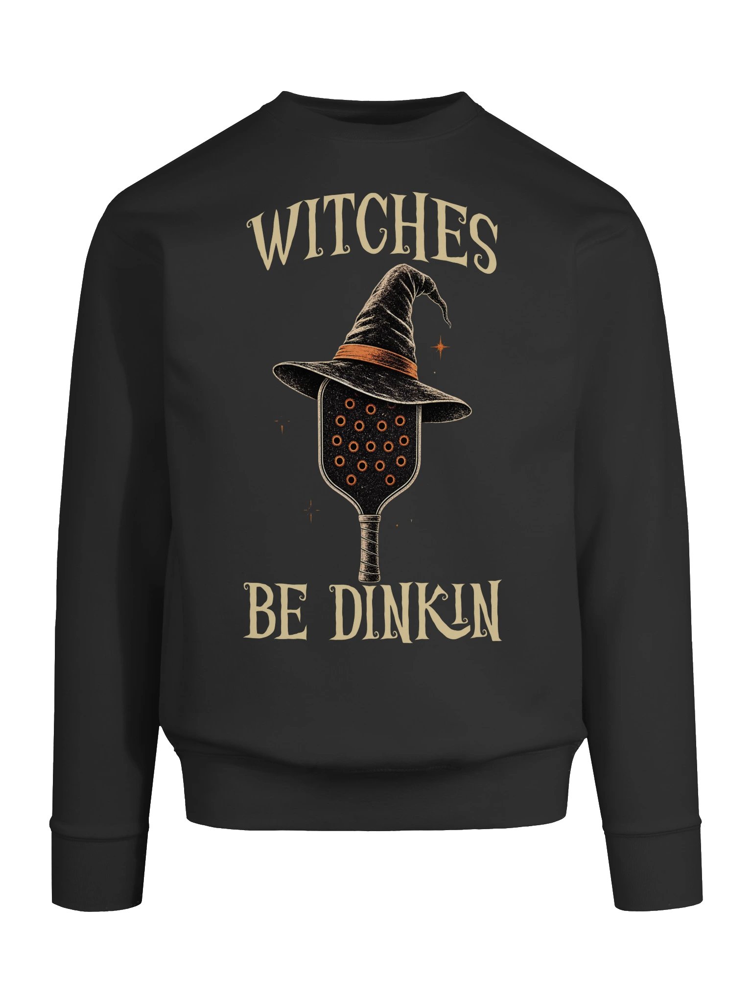 Witches Be Dinkin Halloween Pickleball Sweatshirt | Witch Hat Crewneck product image (25)