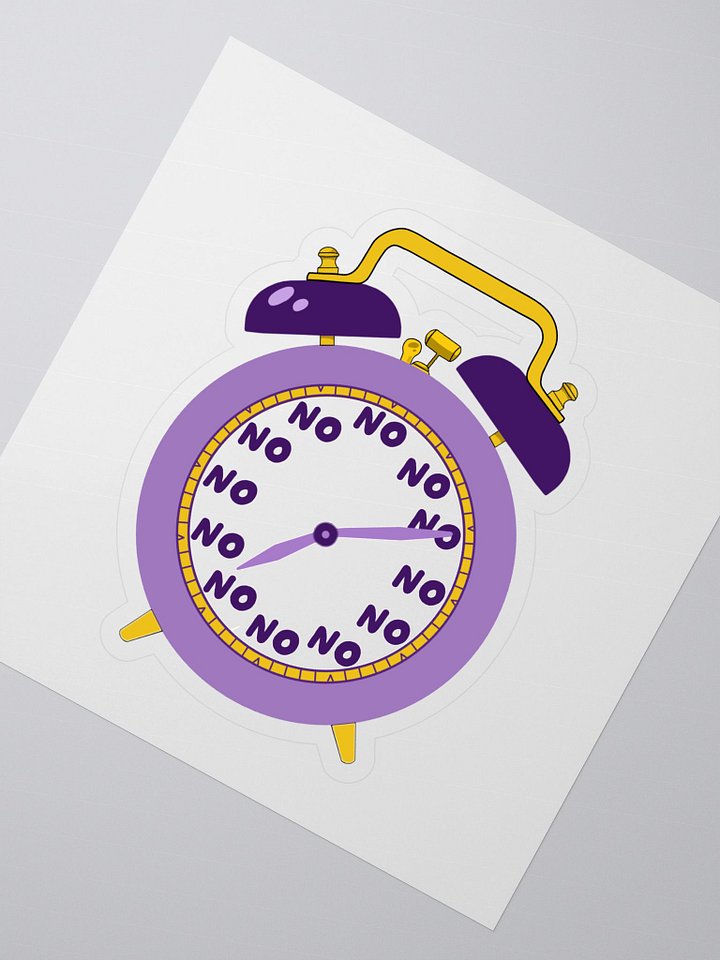 Nope-o-clock Sticker product image (2)