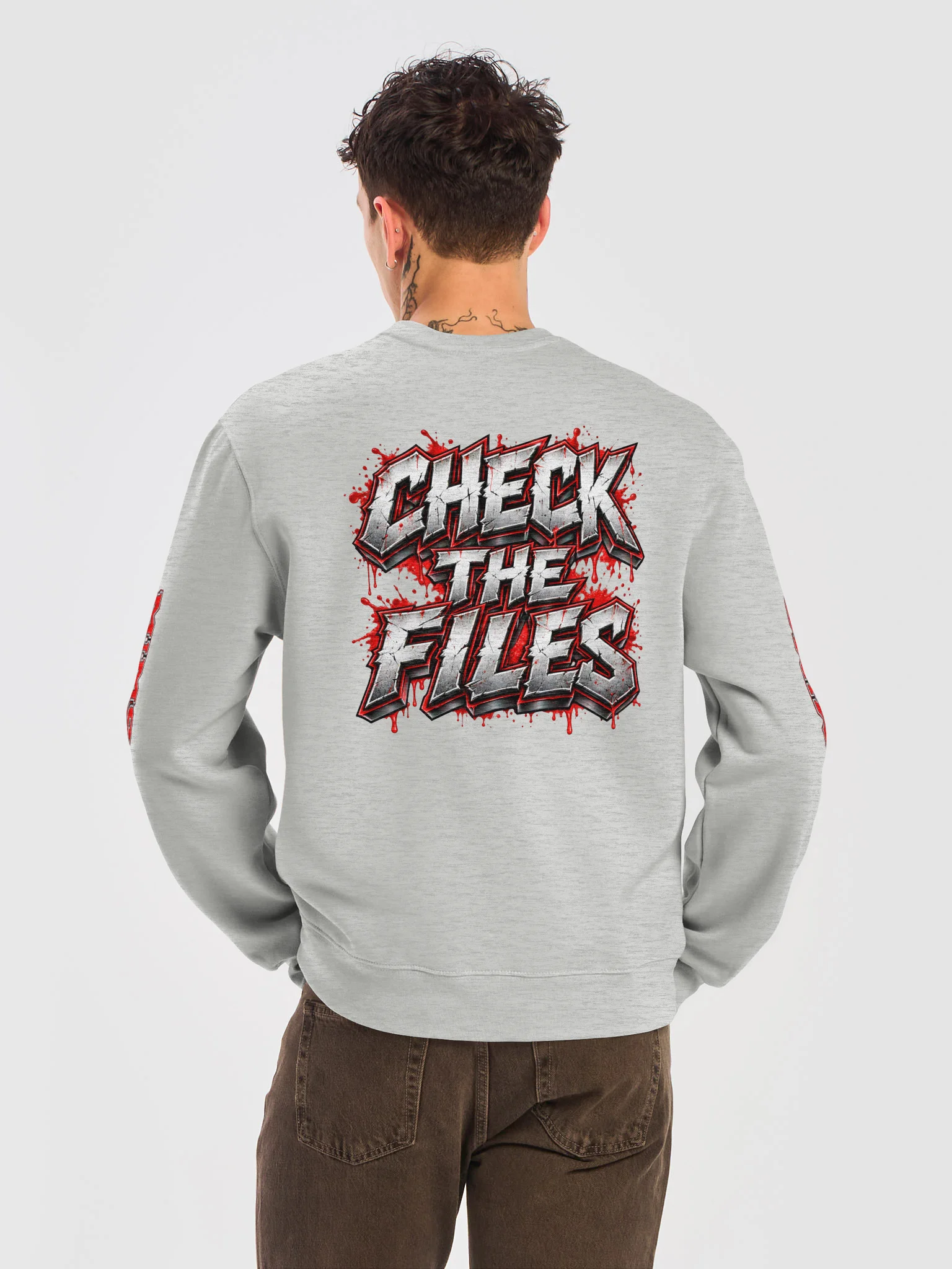 Twin Mask Horror Sweatshirt product image (12)