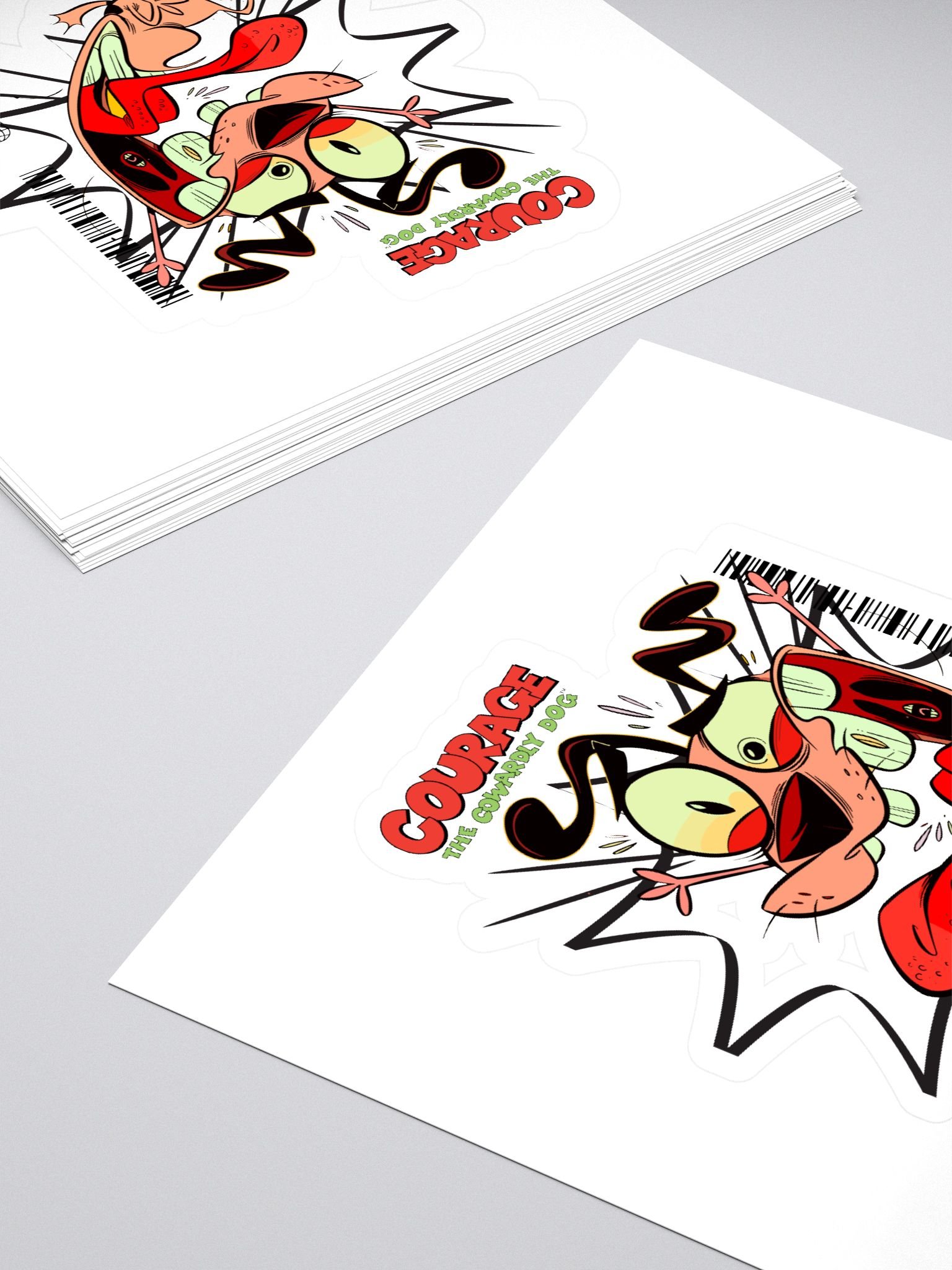 Courage the Cowardly Dog Cartoon Sticker Set product image (4)