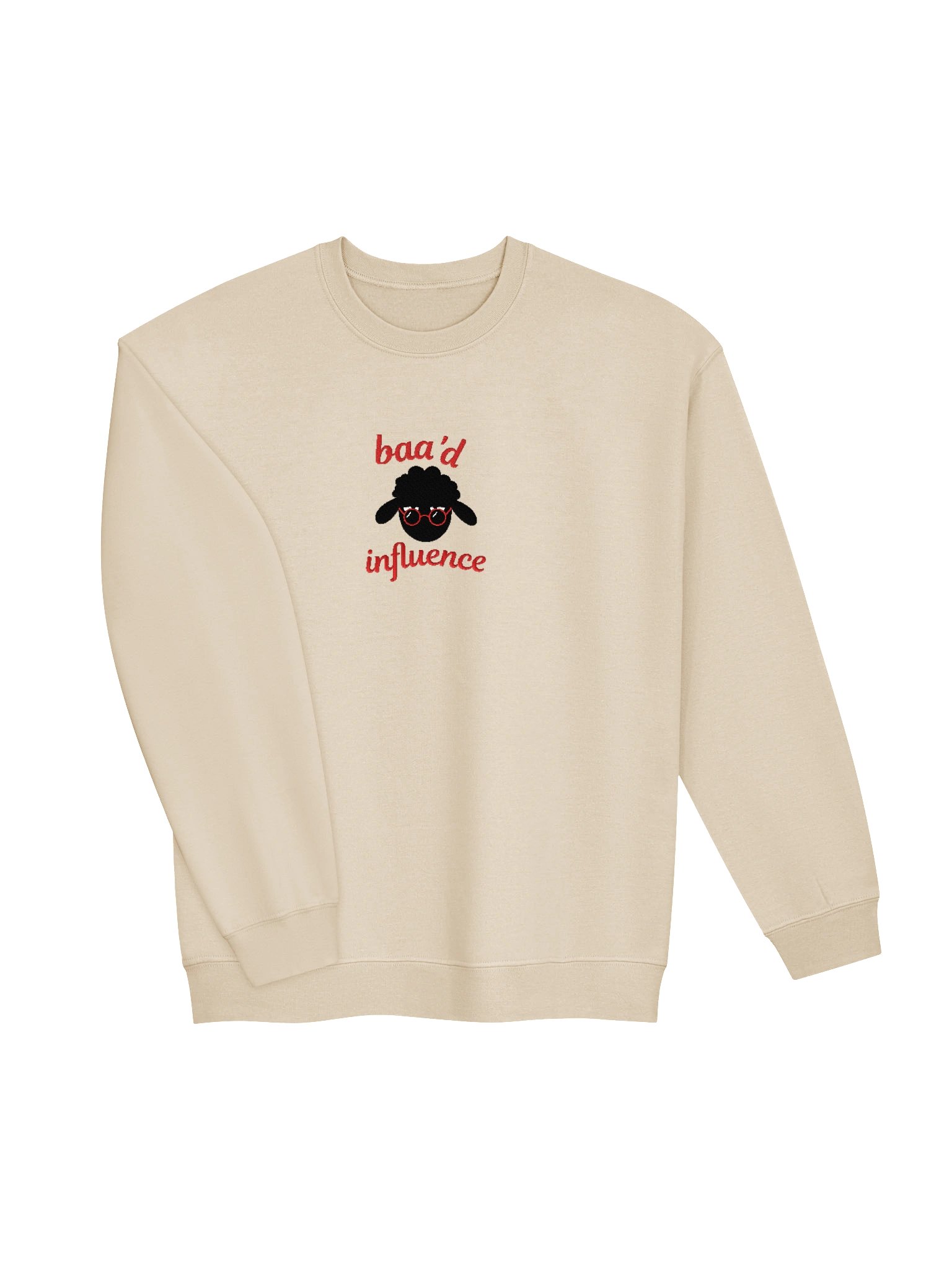 Baa'd Influence Red Glasses Crewneck product image (9)