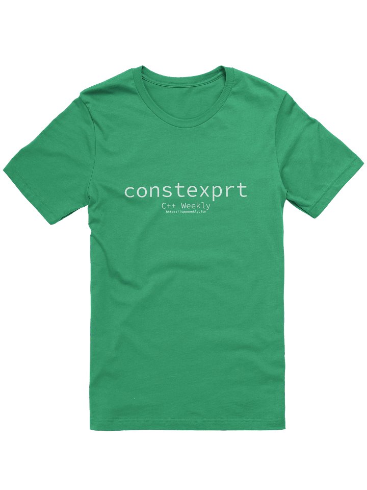 C++ Weekly - constexprt - t-shirt product image (1)