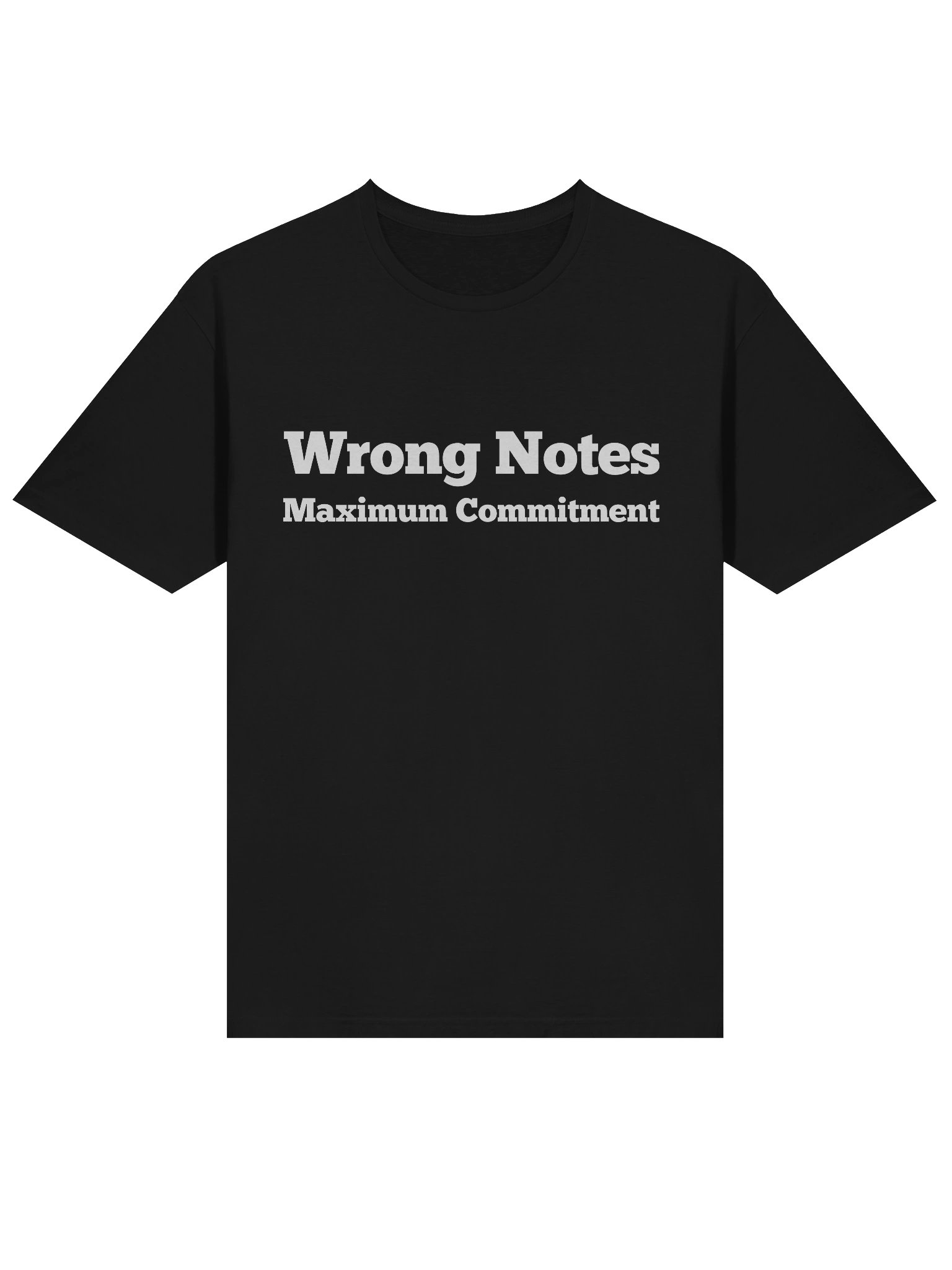 Wrong Notes. Maximum Commitment. Guitar T-Shirt product image (4)