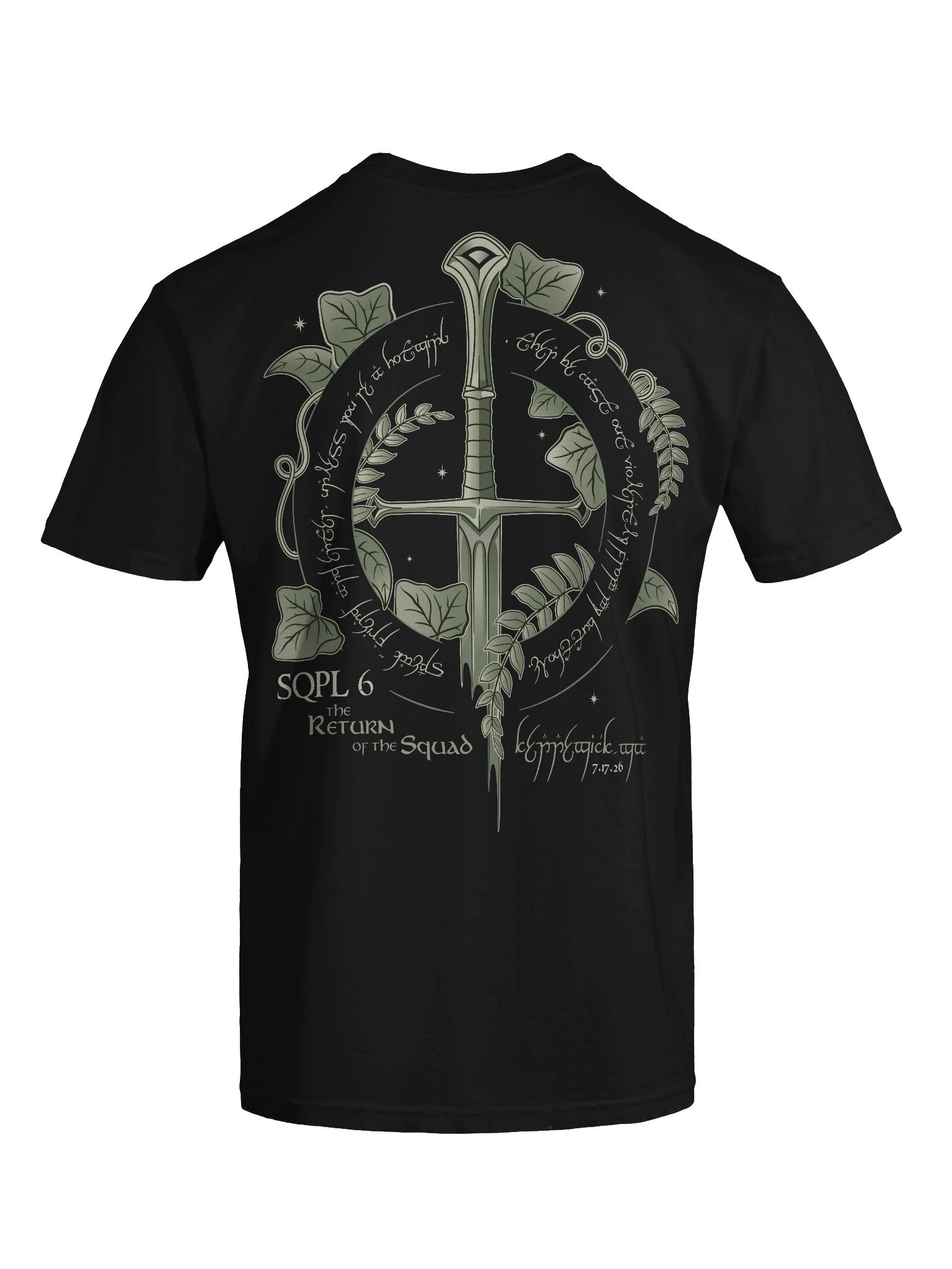Squad of the Rings: SQPL 6 Tee Black product image (9)