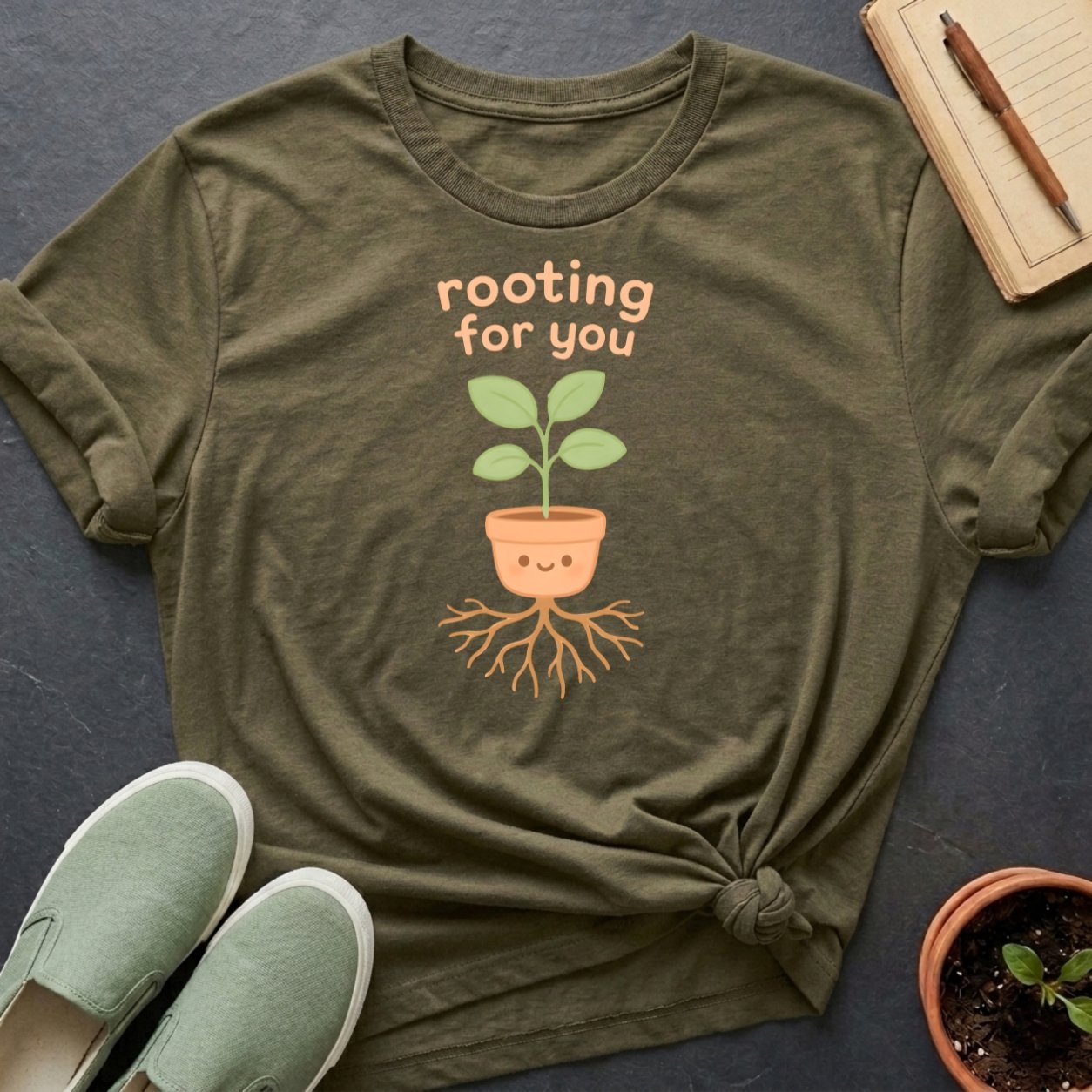 Good Clean Fun: "Rooting For You" Organic T-Shirt product image (1)