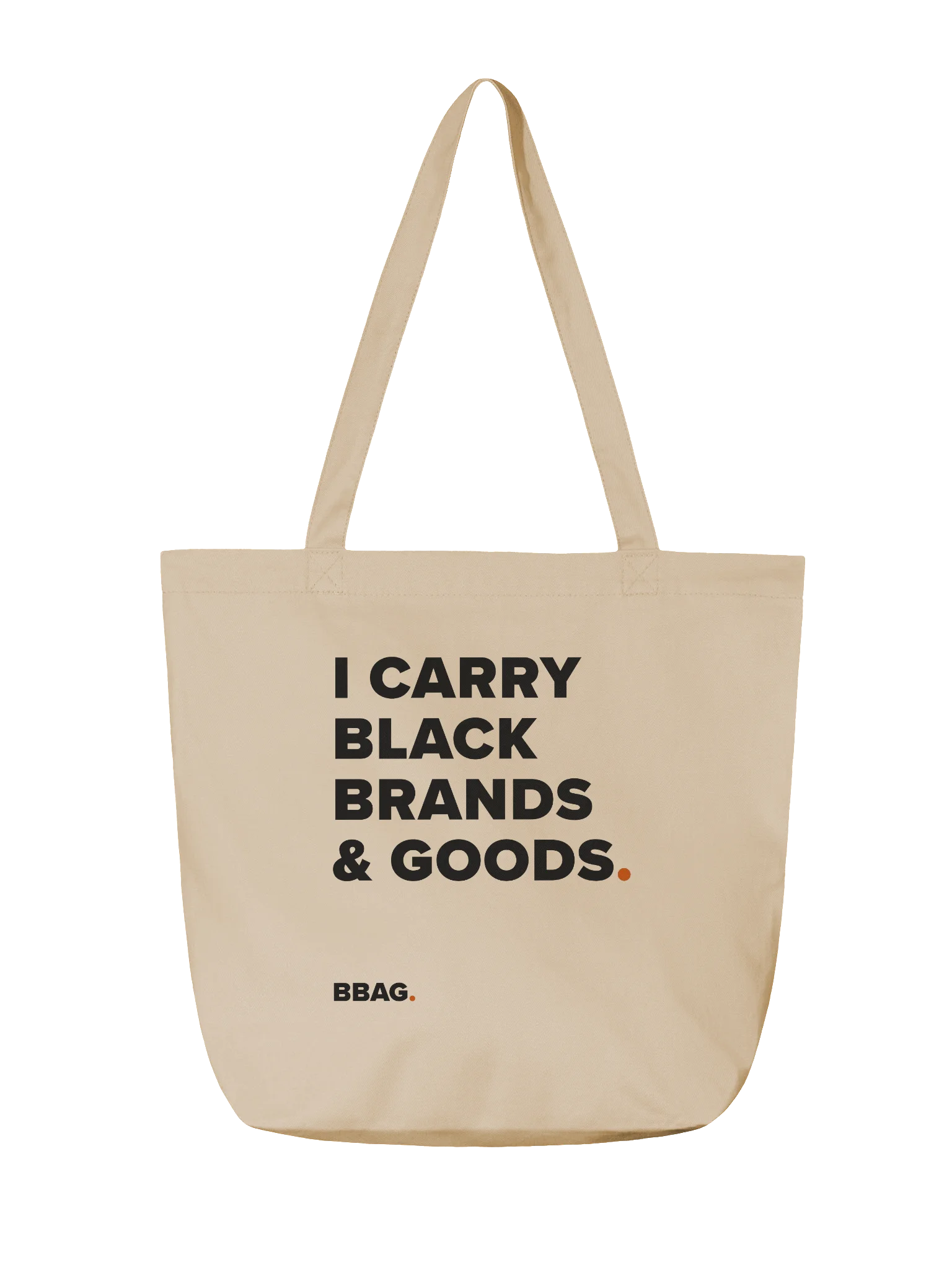 CARRY THE BBAG. Natural Canvas Tote product image (2)