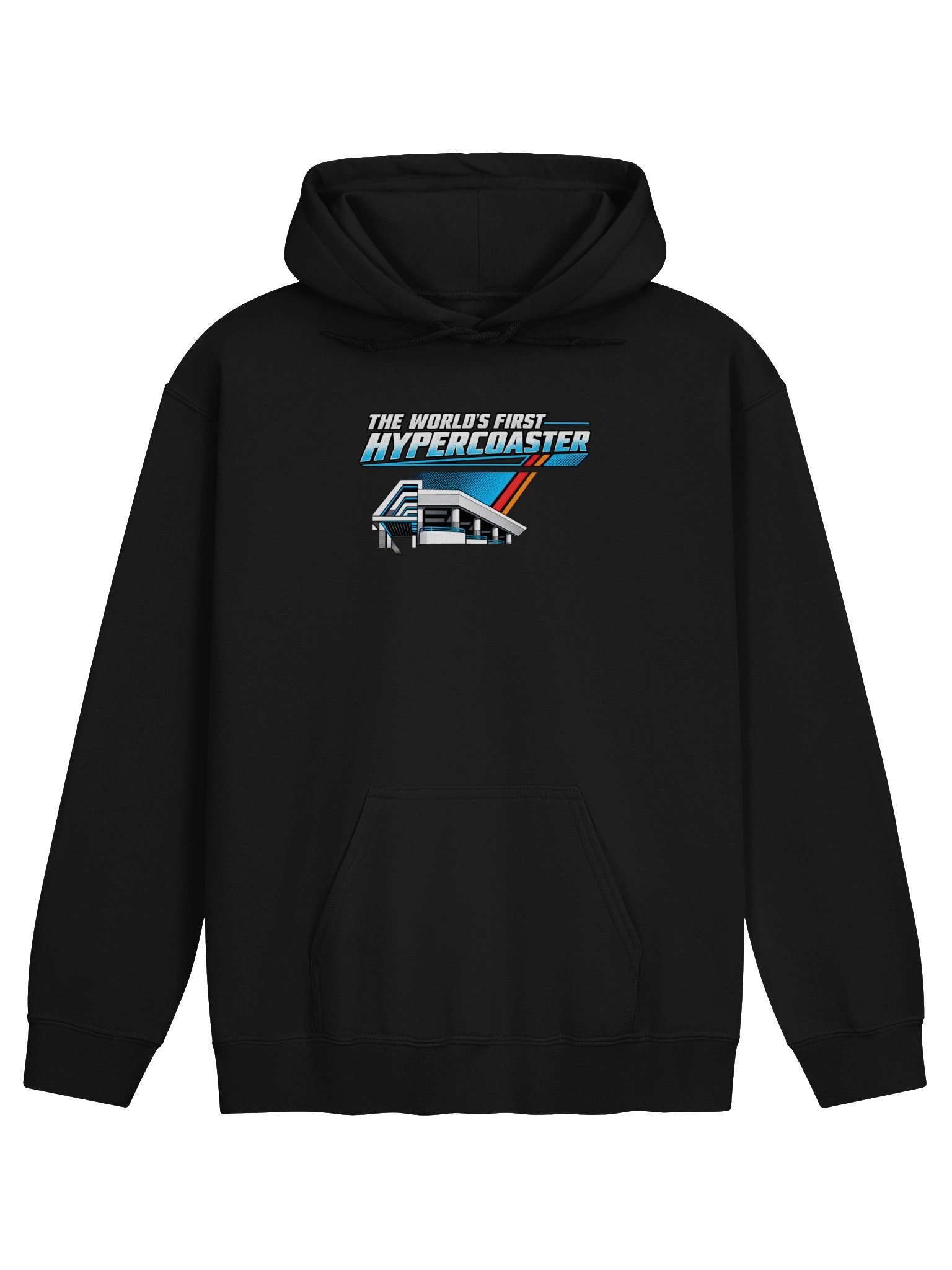 The World’s First Hyper Coaster Retro Graphic Layout Hoodie product image (1)