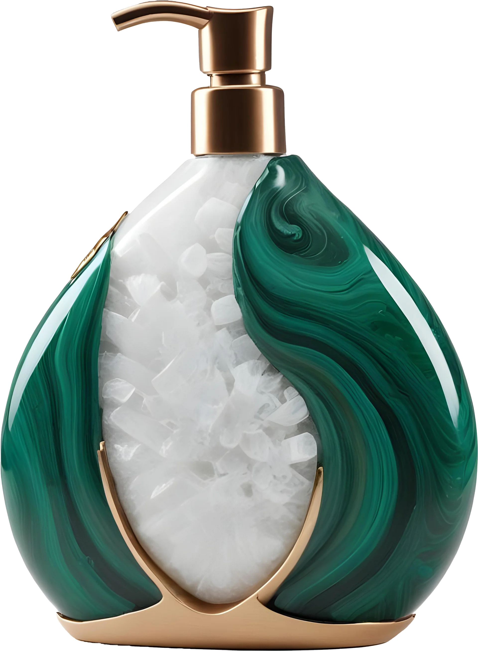 Aurora Verde – Luxury malachite soap dispenser decor PNG product image (1)